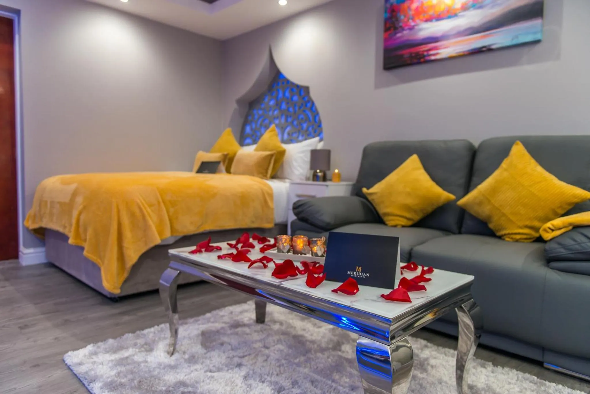 Bed in Meridian Serviced Apartments