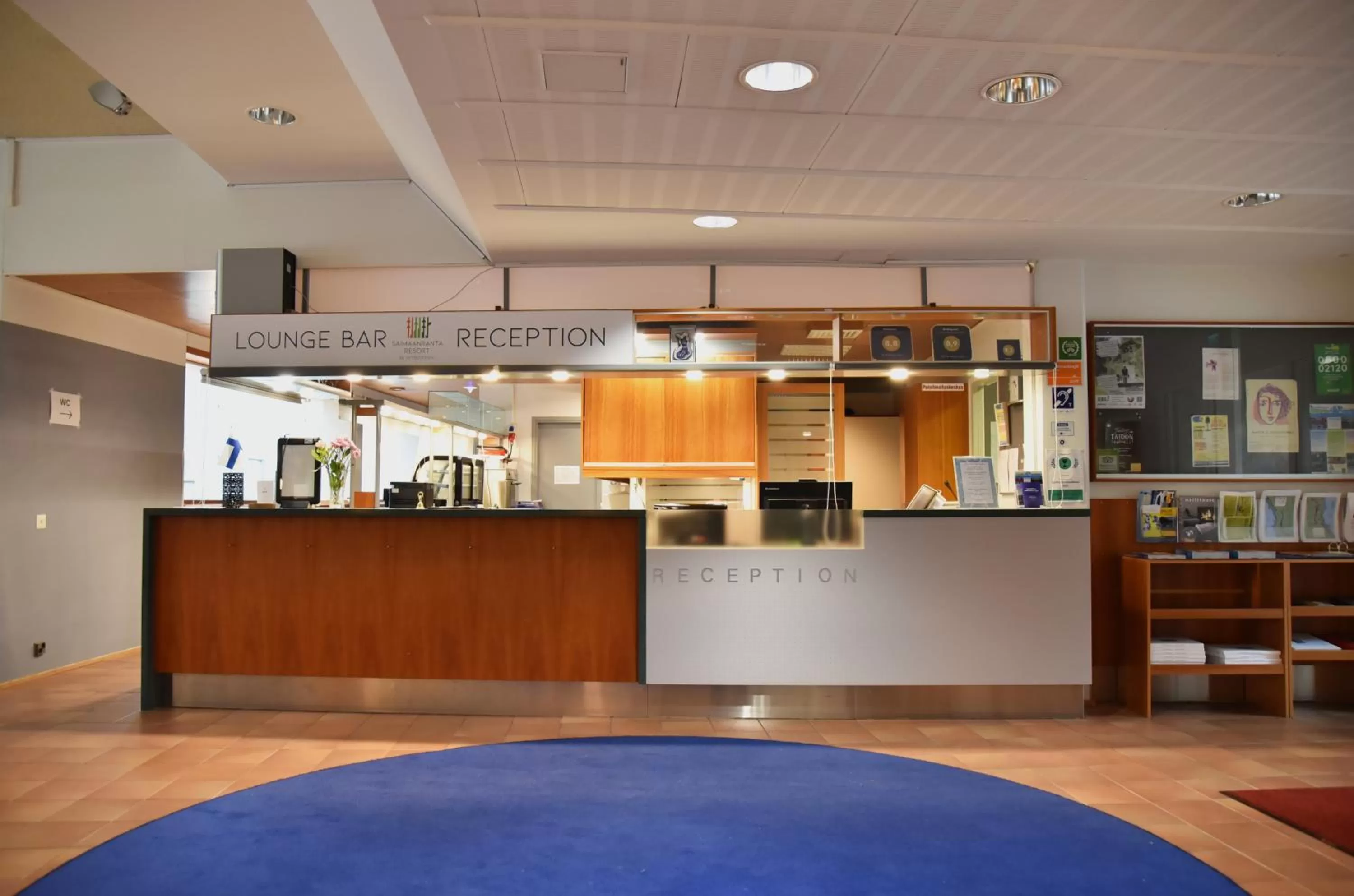 Lobby or reception in Saimaanranta Resort by Anttolanhovi