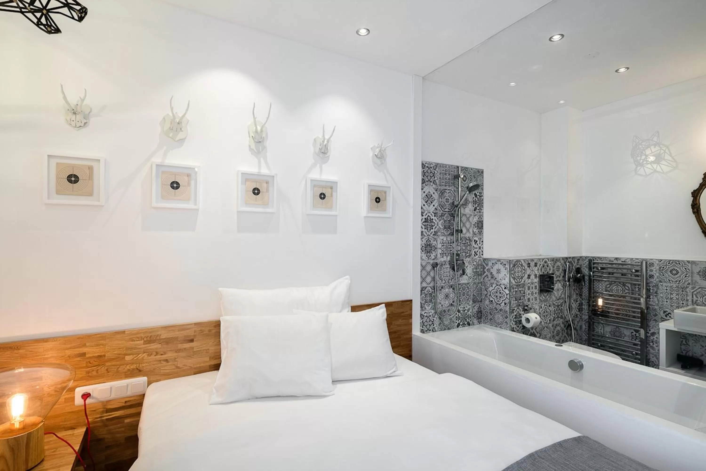 Bed in Pytloun Grand Hotel Imperial