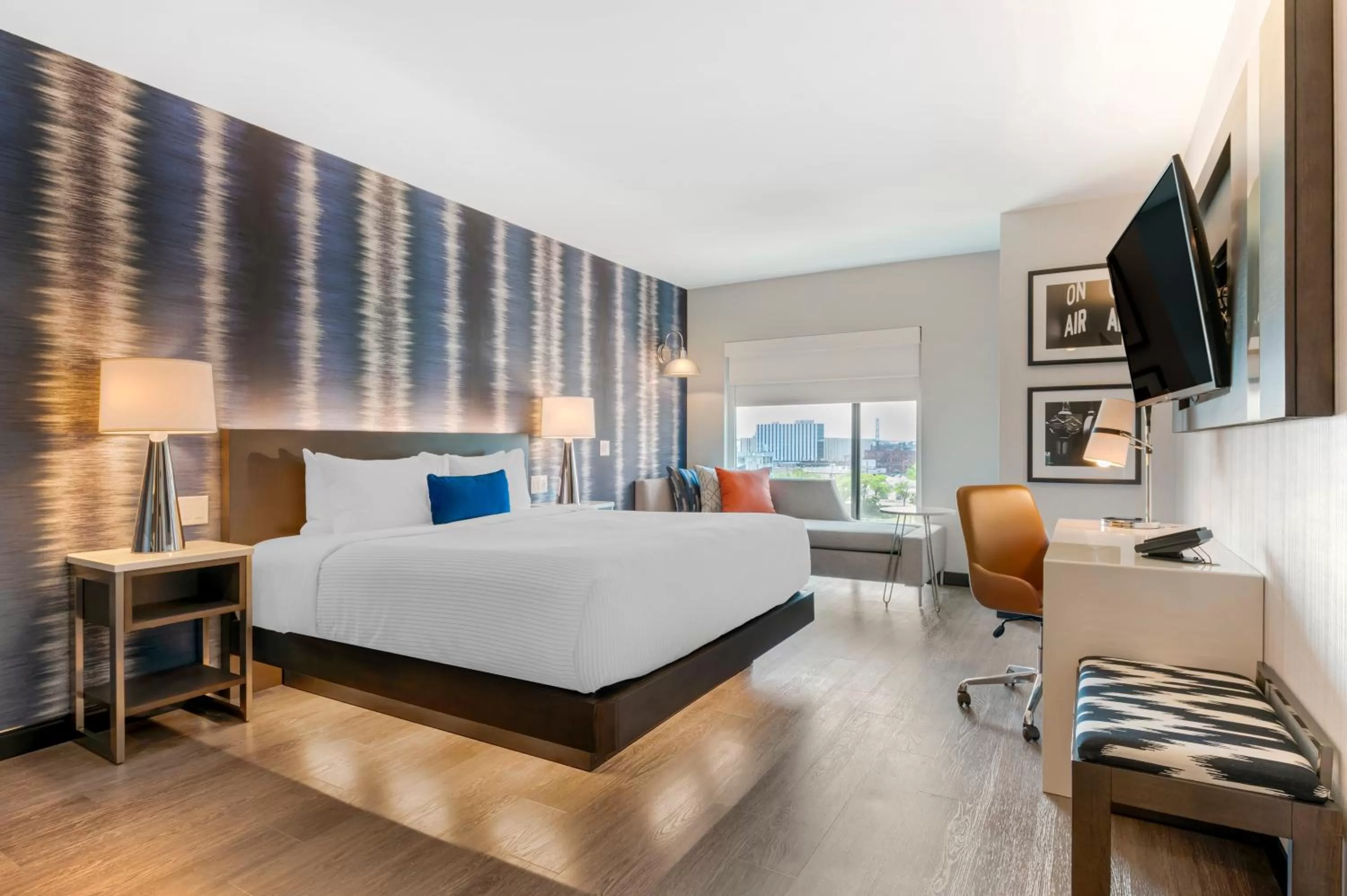 Large King Room with City View - Non Smoking in Cambria Hotel Detroit Downtown