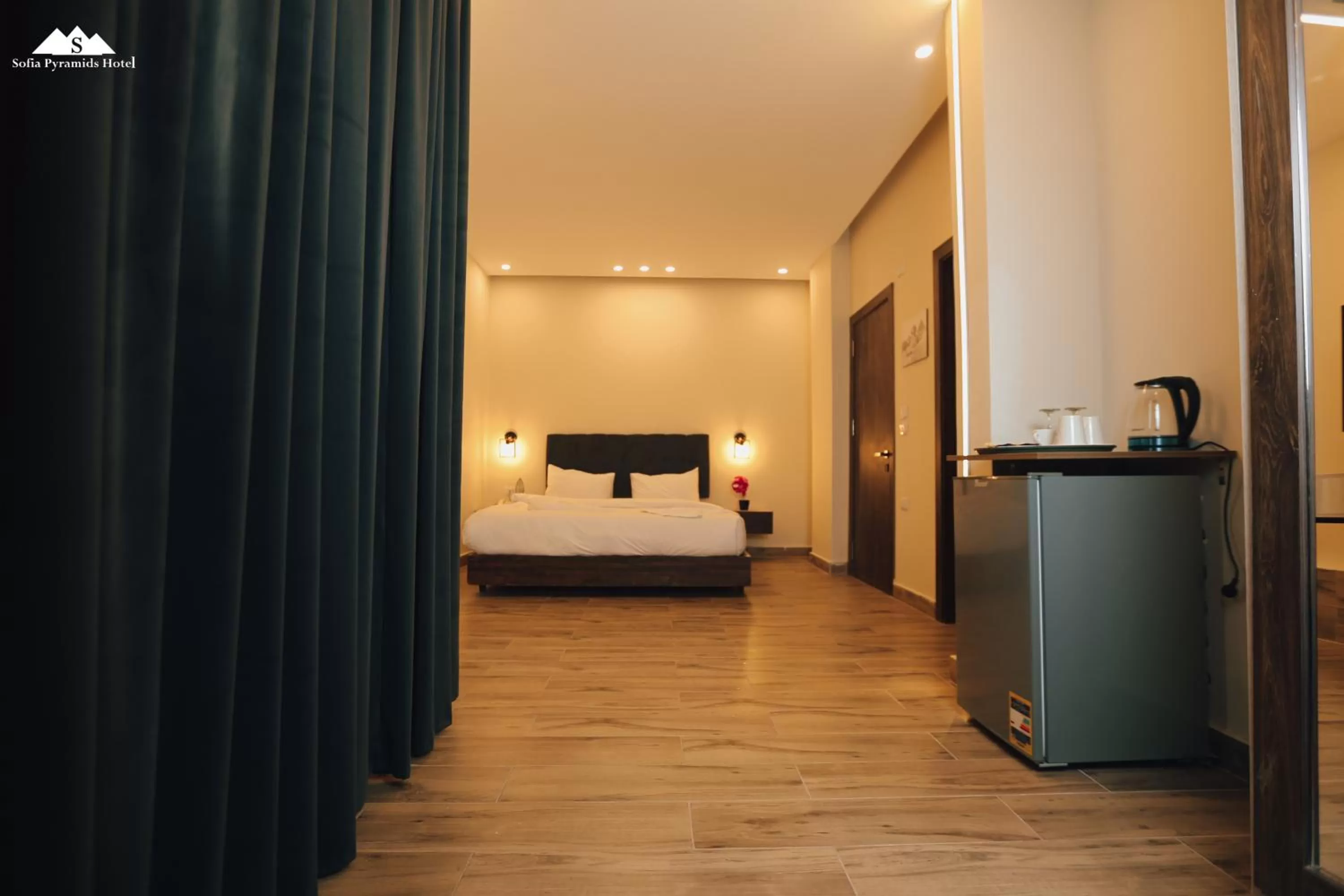 Bed in Sofia Pyramids Hotel