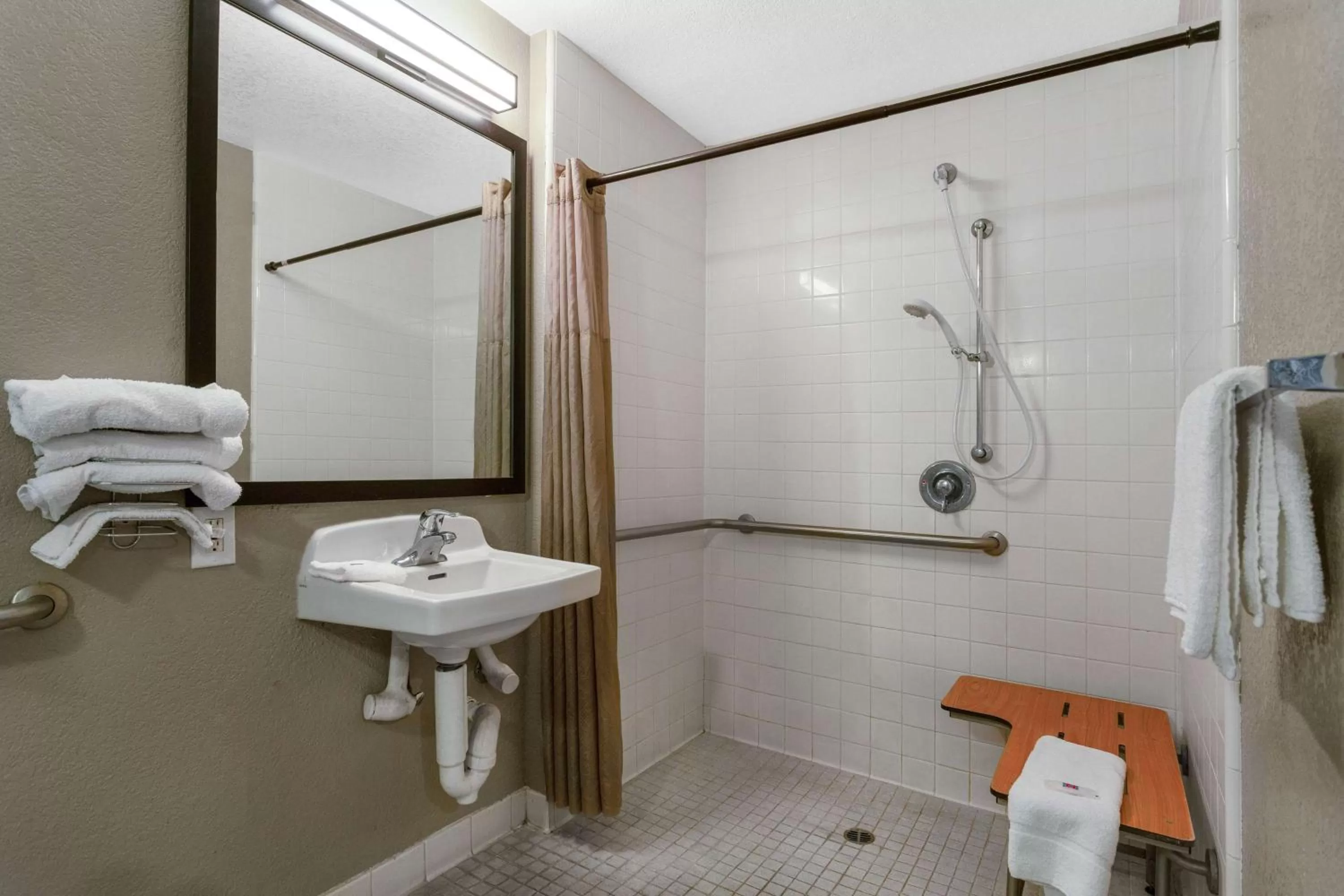 Bathroom in Motel 6-Merced, CA - North