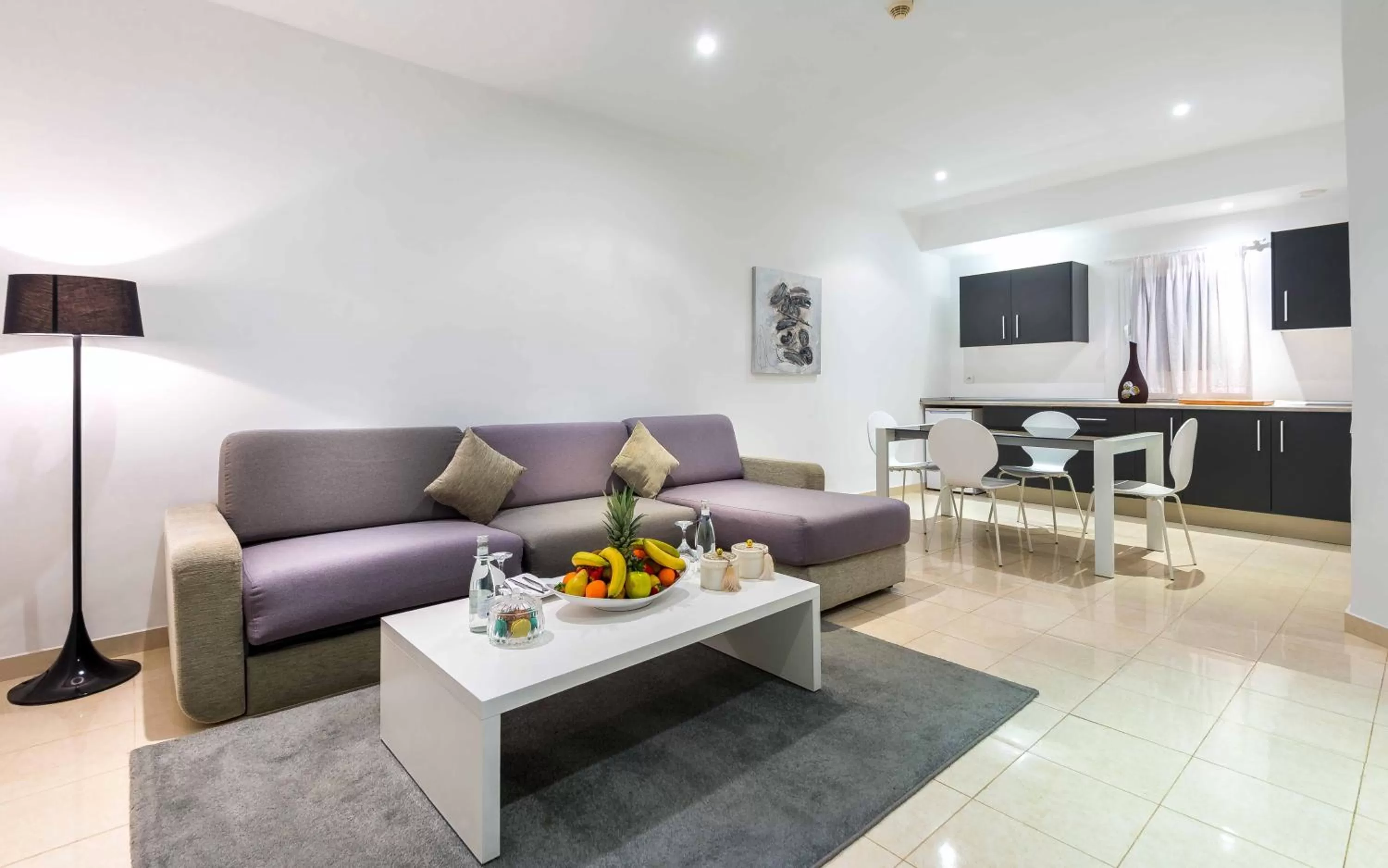 Communal lounge/ TV room in Hotel Farah Tanger