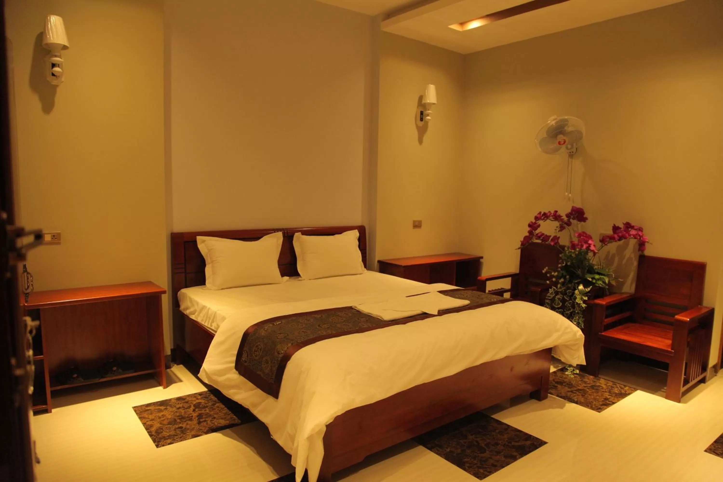 Bed in Khách Sạn Hoàng Gia 2 Lào Cai