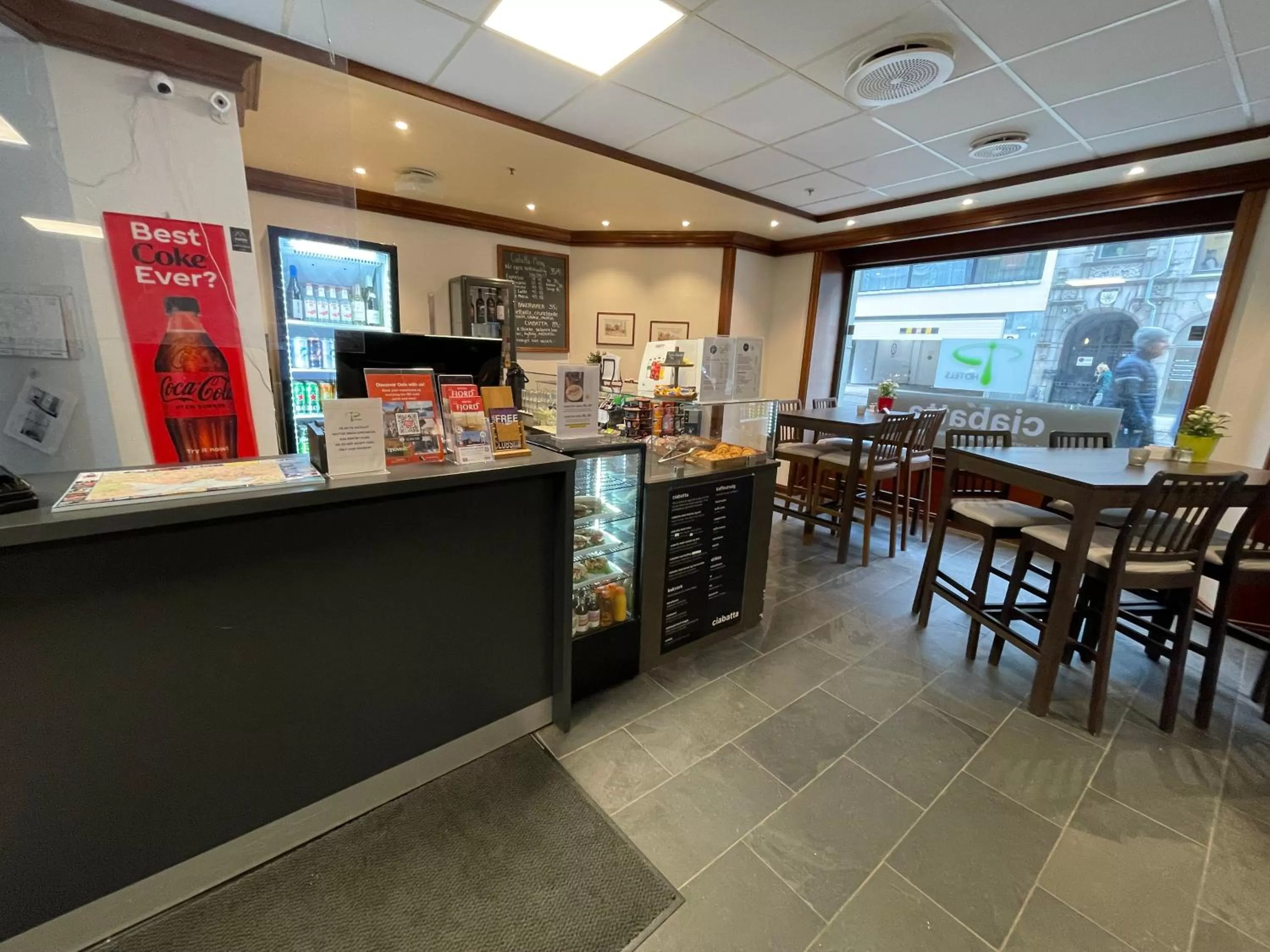 Lobby or reception in P-Hotels Oslo