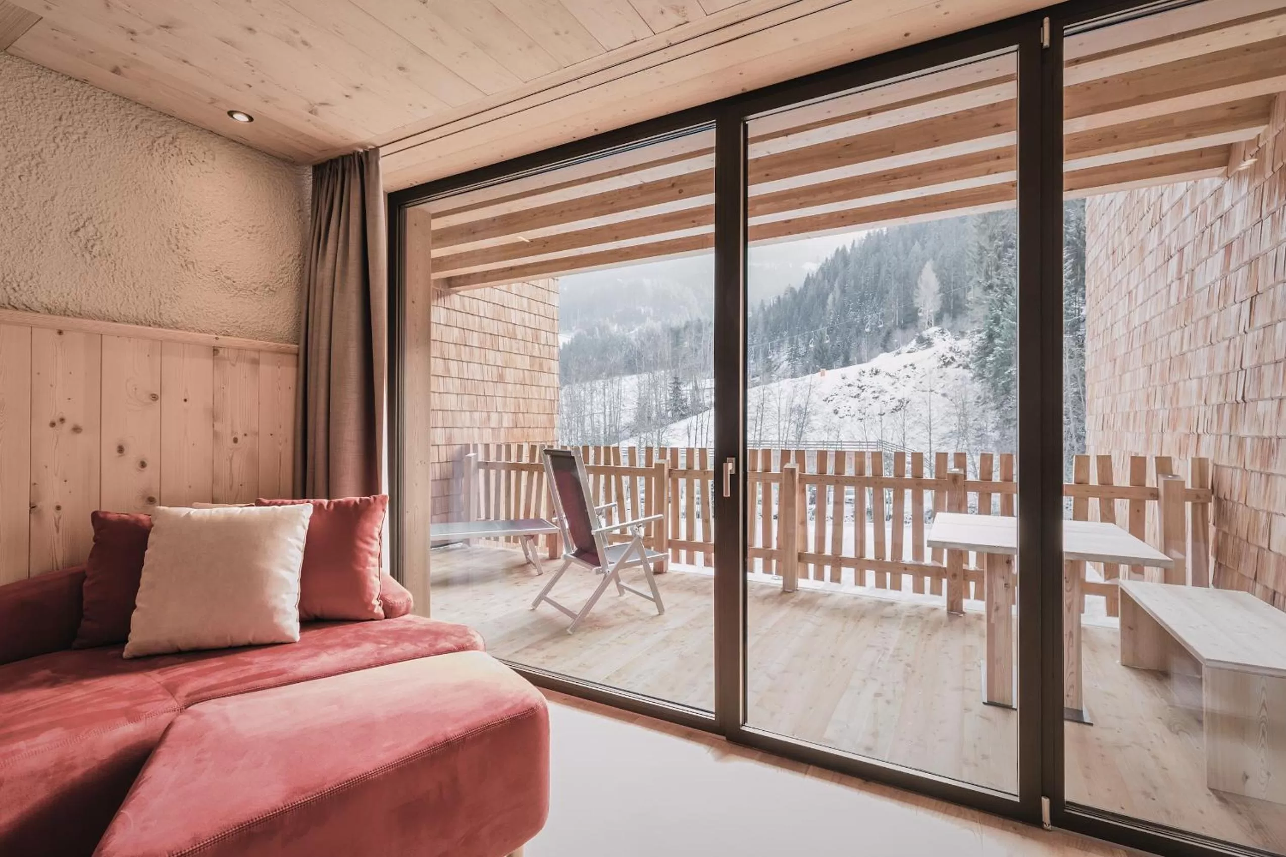 Balcony/Terrace, Bed in Tenne Lodges