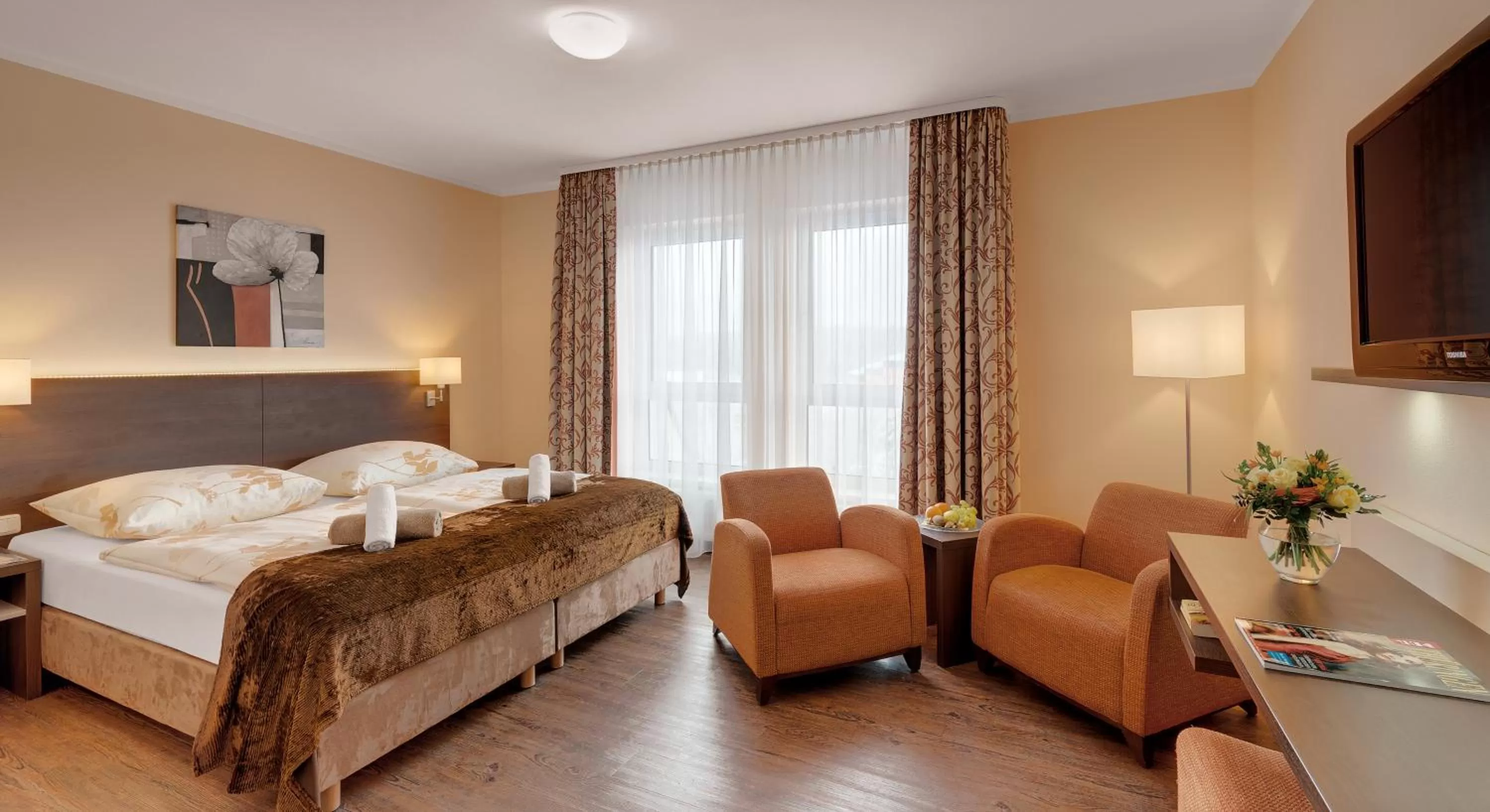 Photo of the whole room, Bed in Schlossberghotel Oberhof