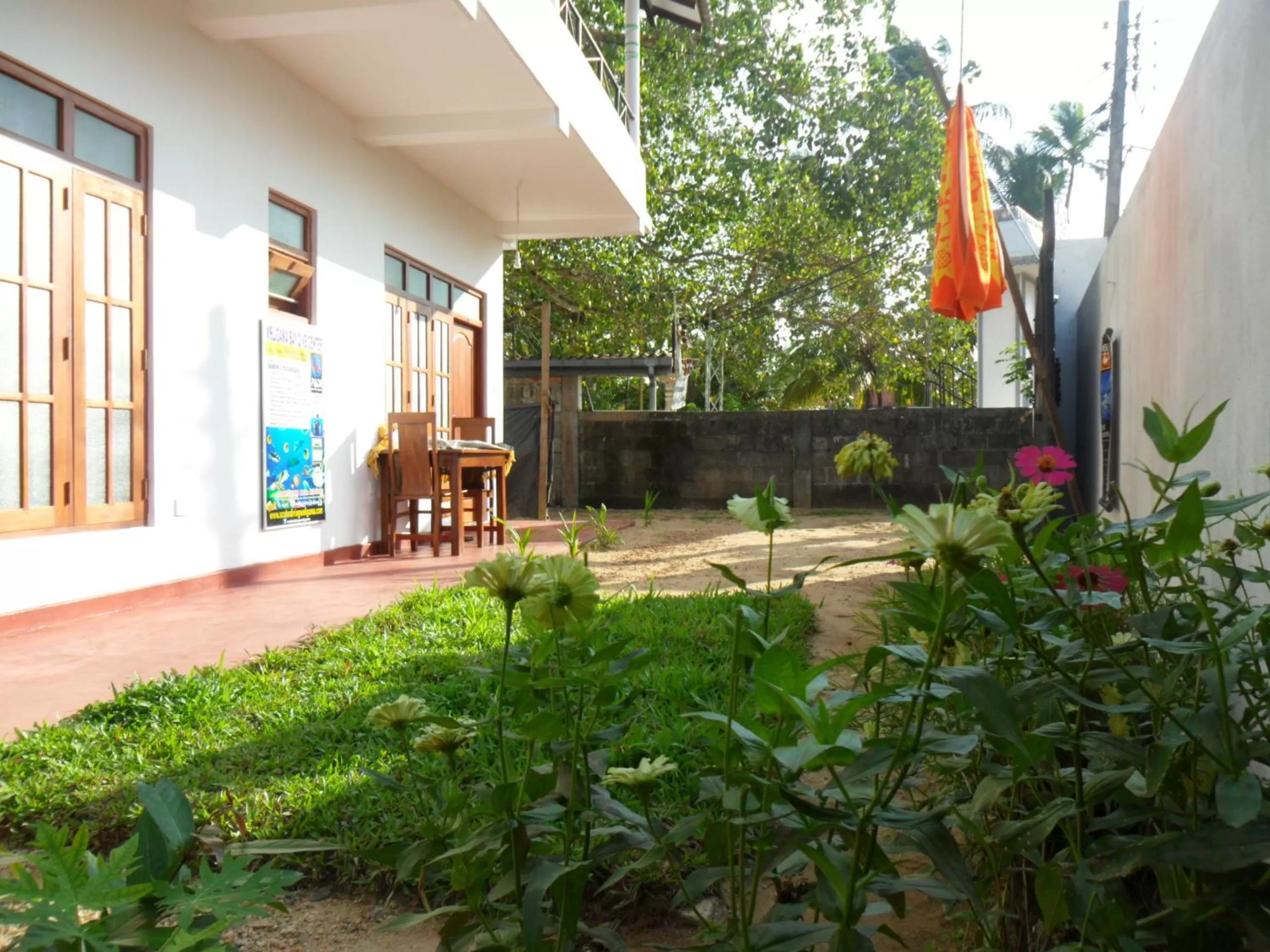 Garden view in Pearl Resort Mirissa