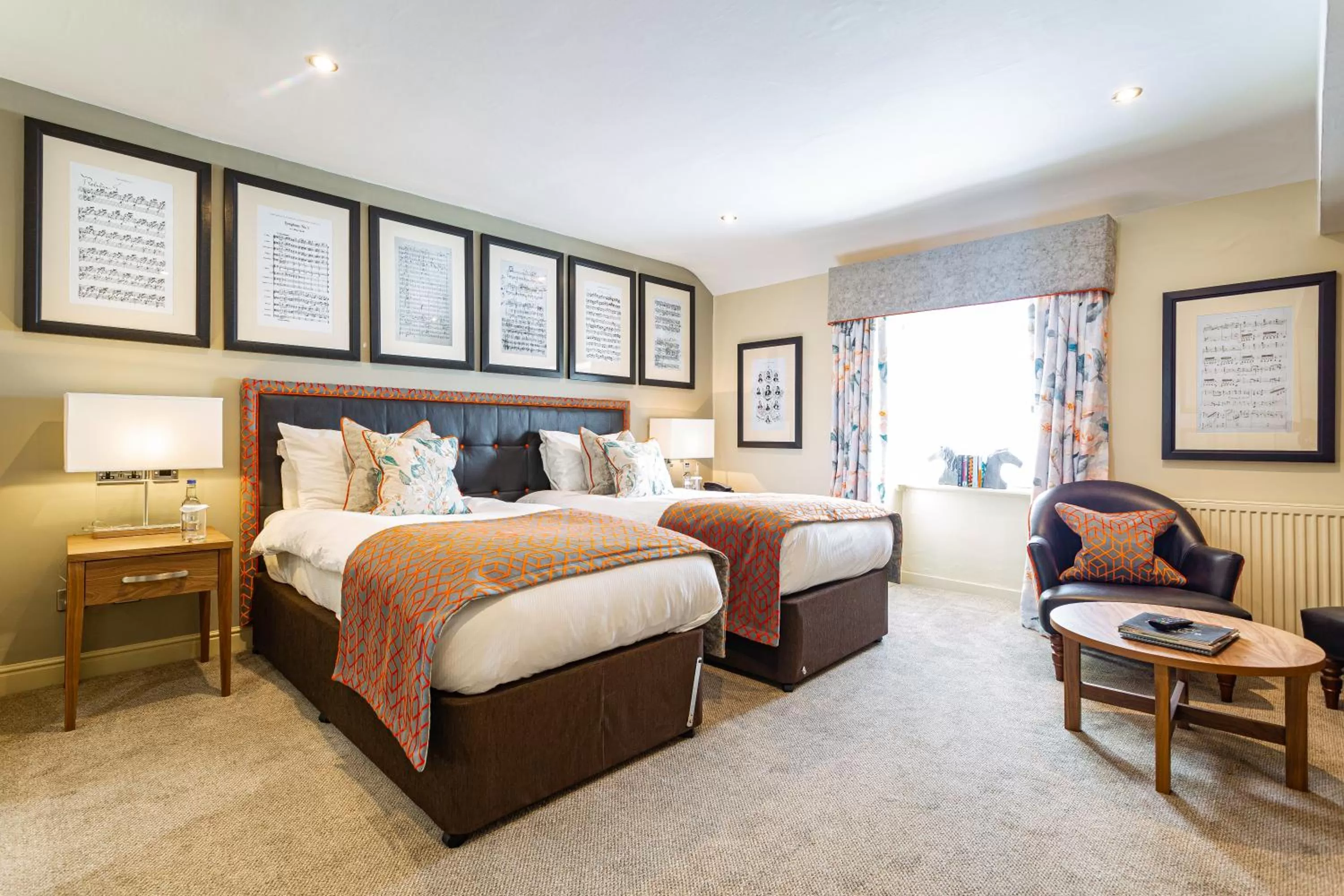 Decorative detail, Bed in The Castle Hotel, Conwy, North Wales - The Coaching Inn Group