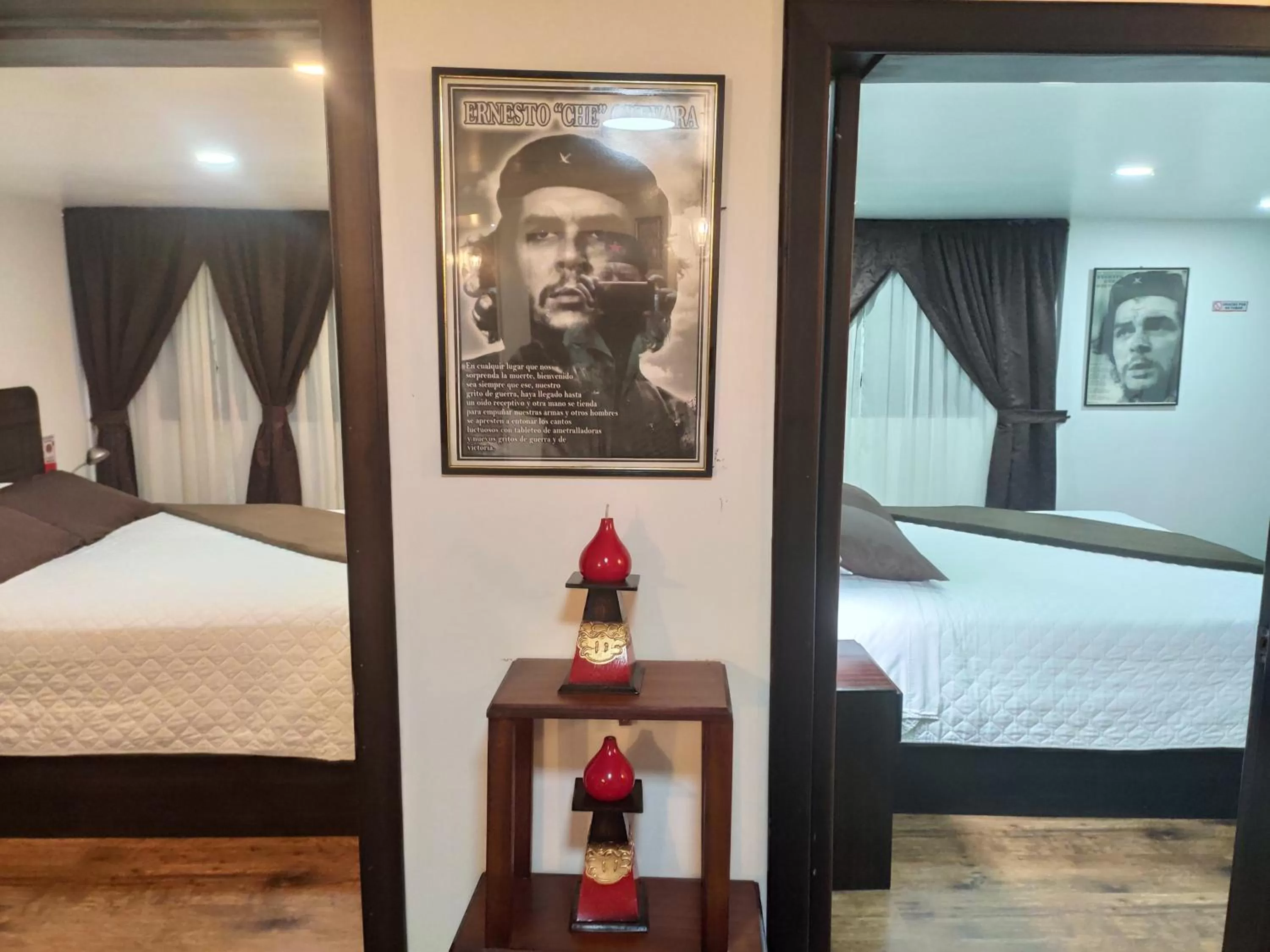 Bed in Hotel el Che No apto para corruptos