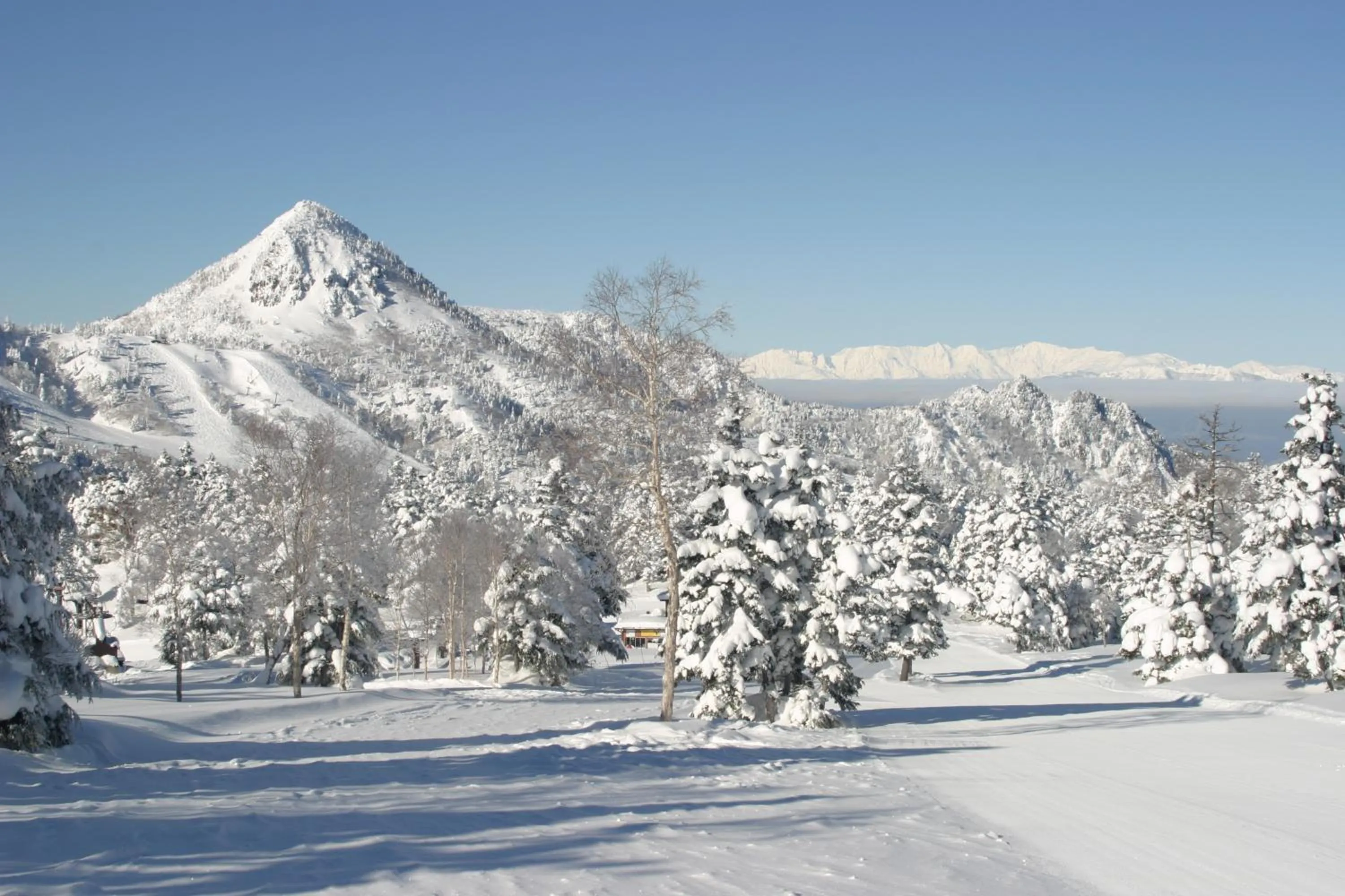 Skiing in Ryokan Biyunoyado