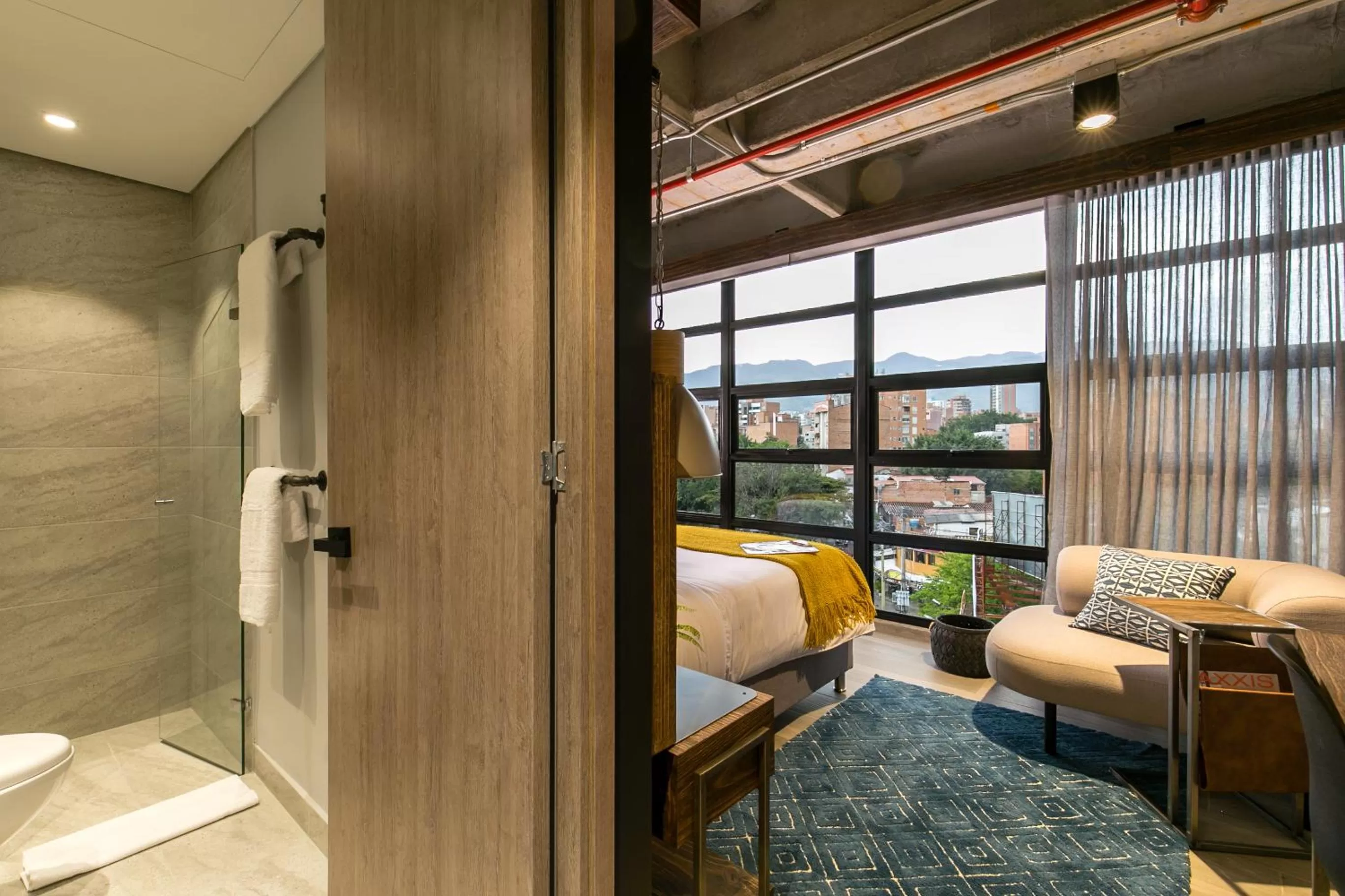 Shower in Factory Lofts Hotel