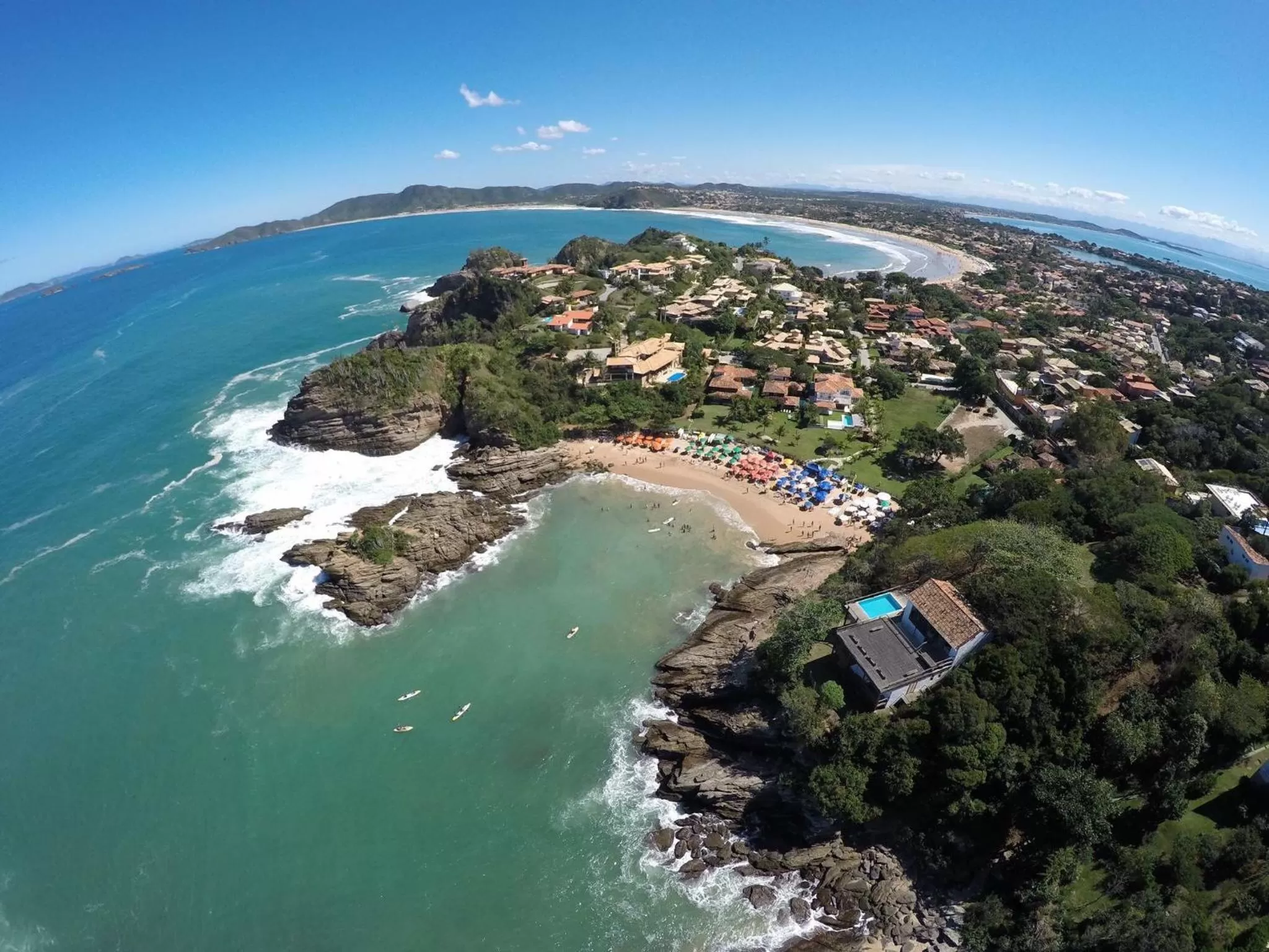 Bird's-eye View in Praia da Ferradurinha Guest House