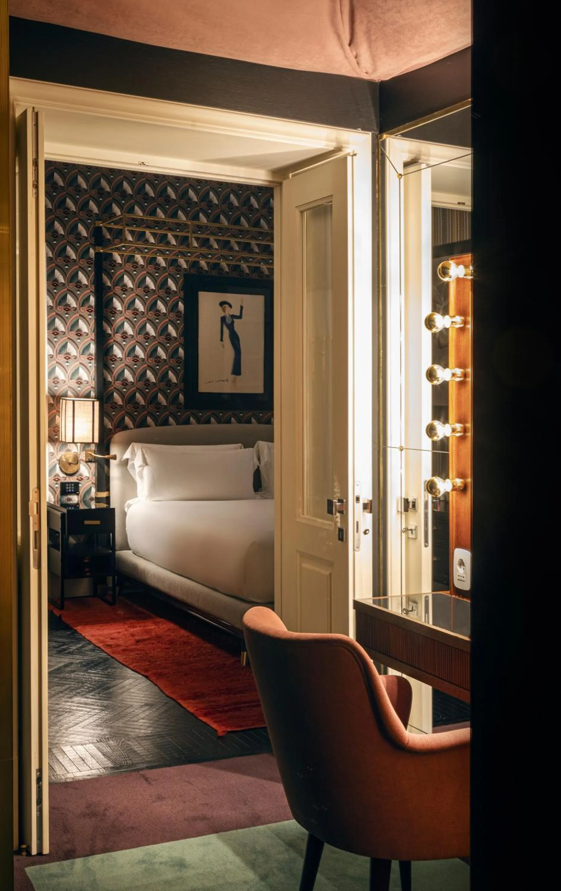 Decorative detail, Bed in Hotel Vilòn - Small Luxury Hotels of the World