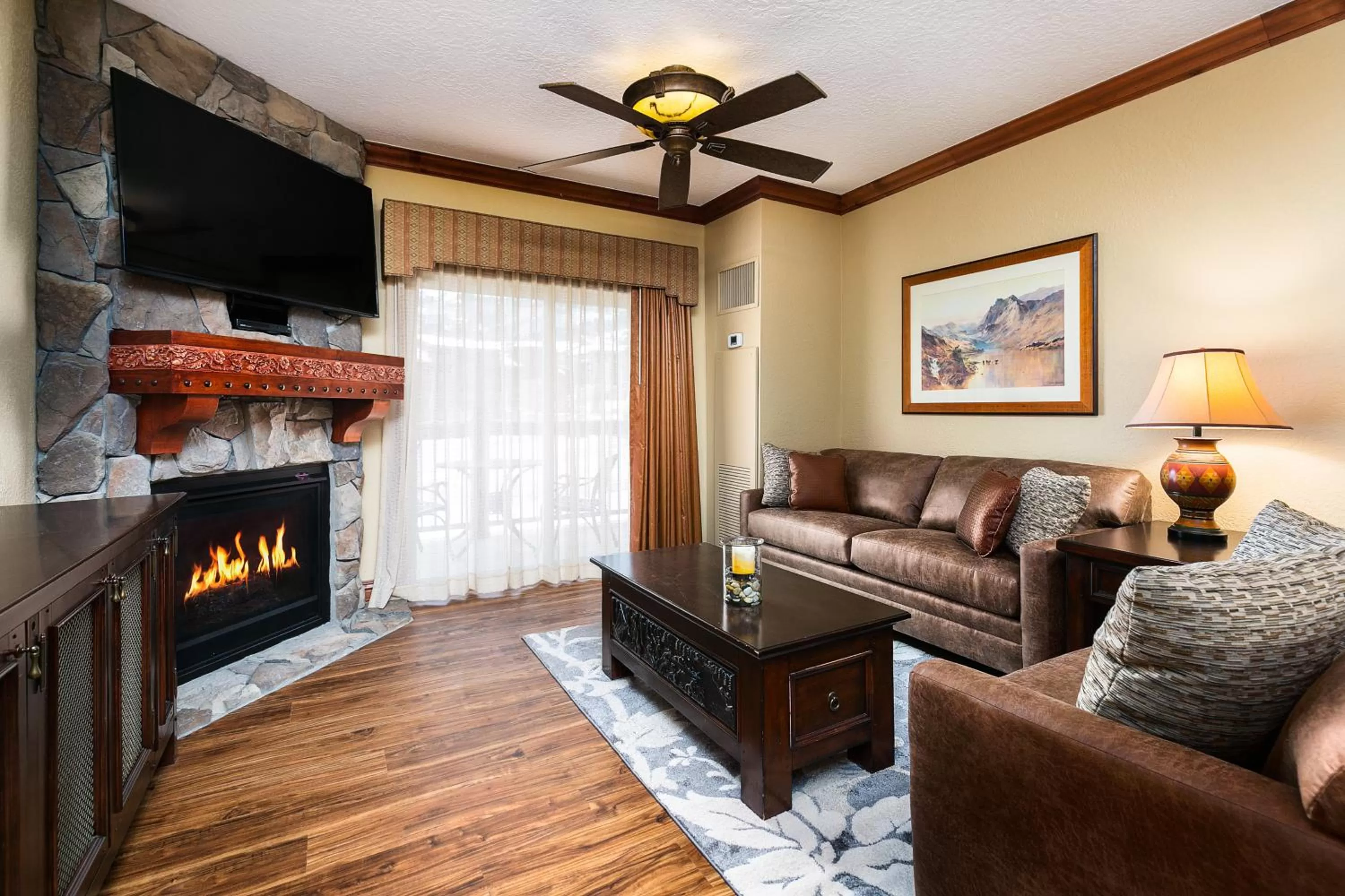 Seating Area in Condos at Canyons Resort by White Pines