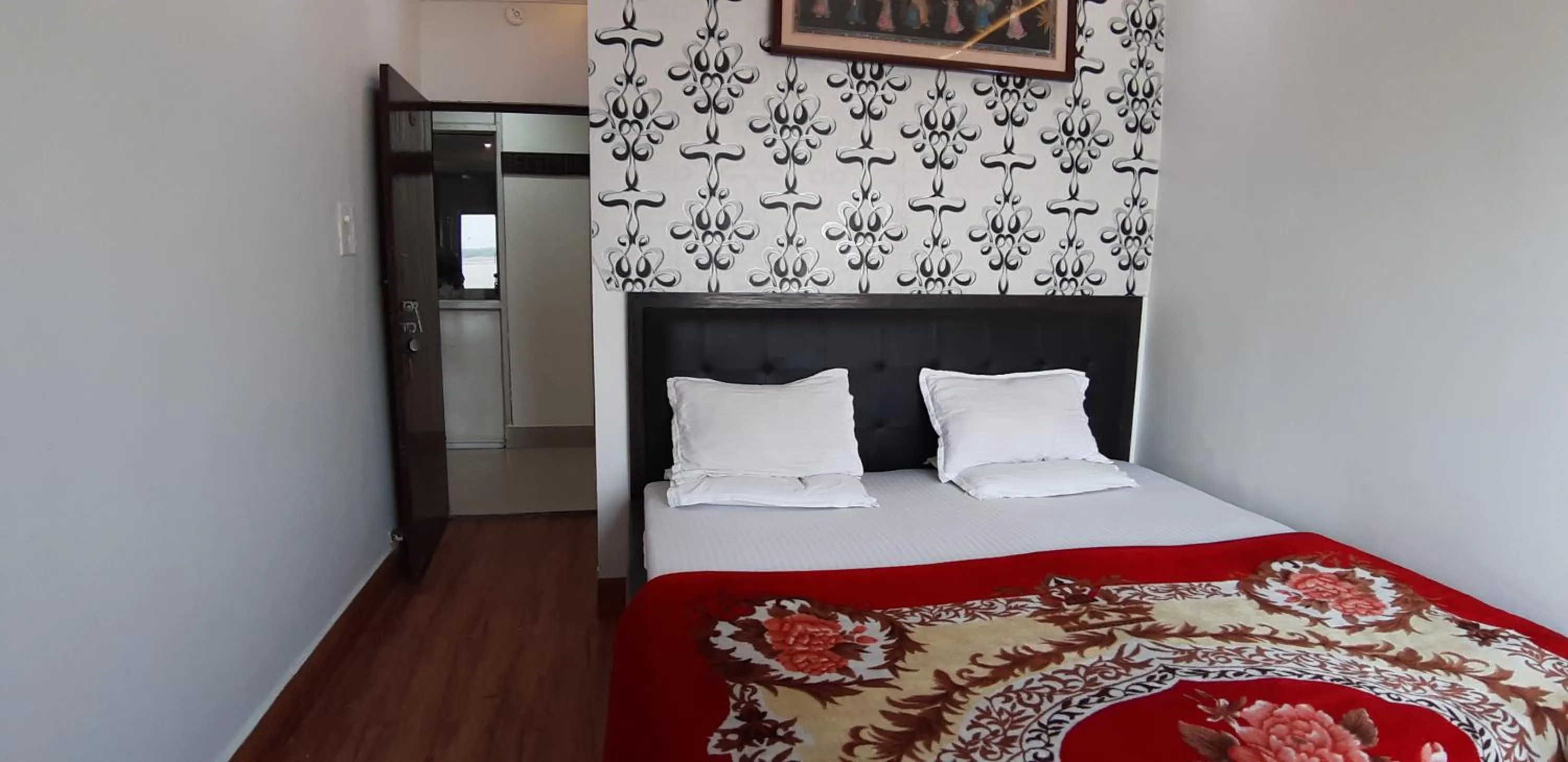 Bed in Hotel Sita (place on the heritage ghats of benaras)