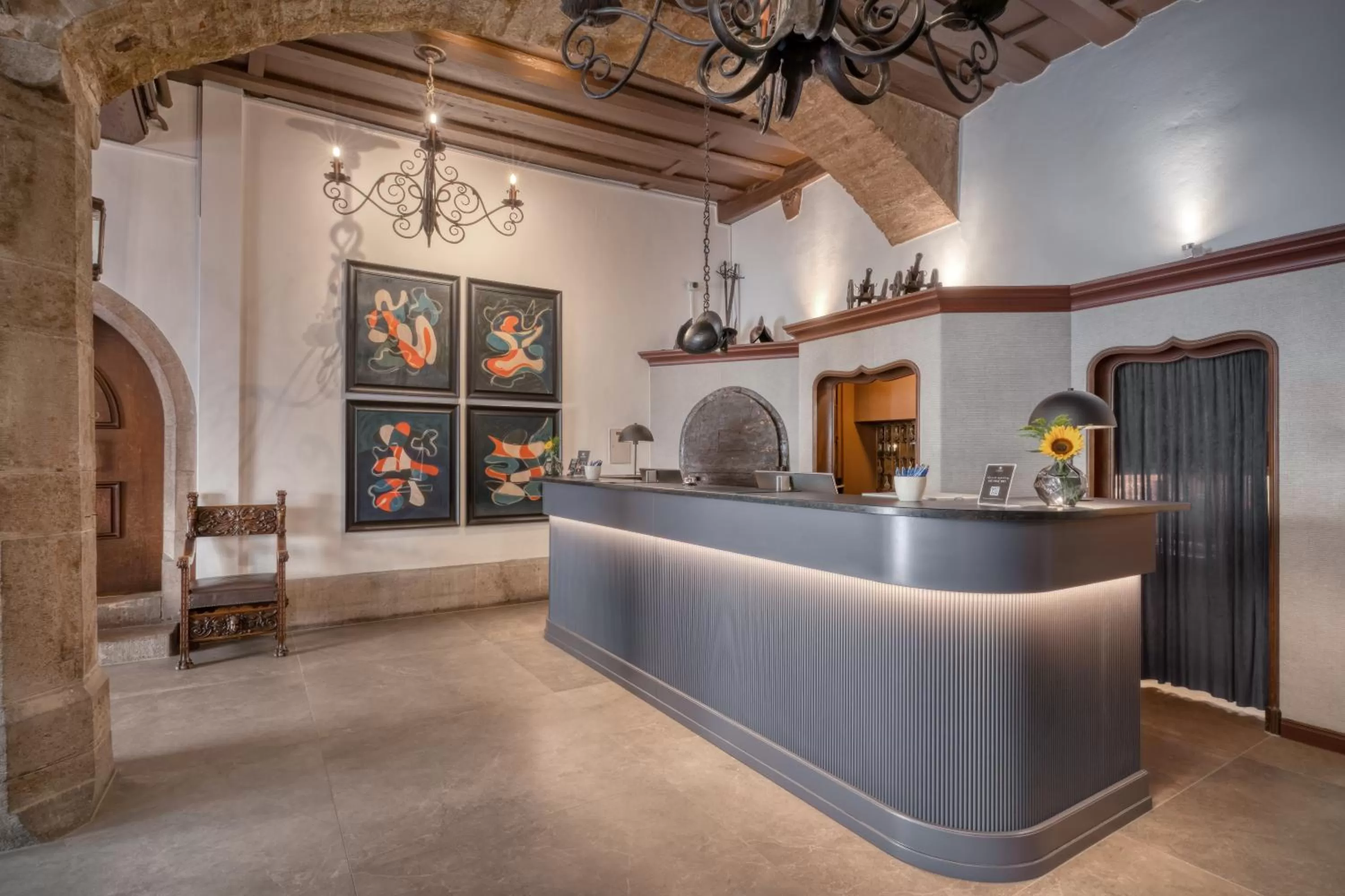 Lobby or reception in Hotel Eisenhut