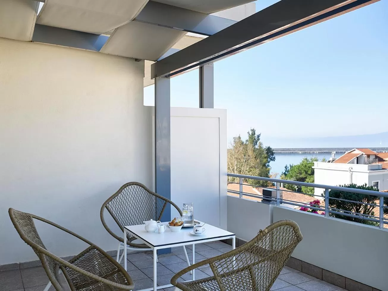 Balcony/Terrace in Pharae Palace