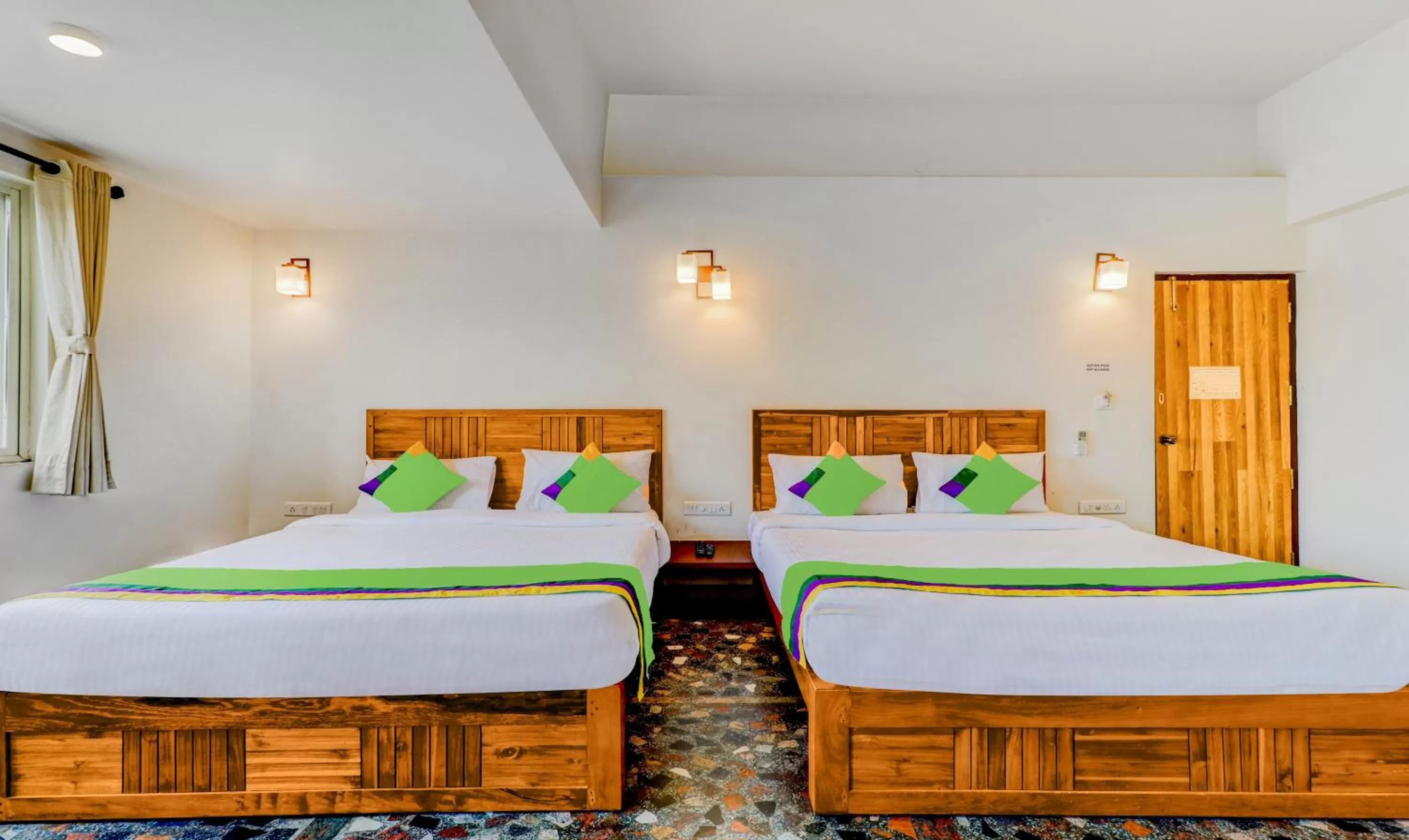 Bed in Treebo Benaka Residency