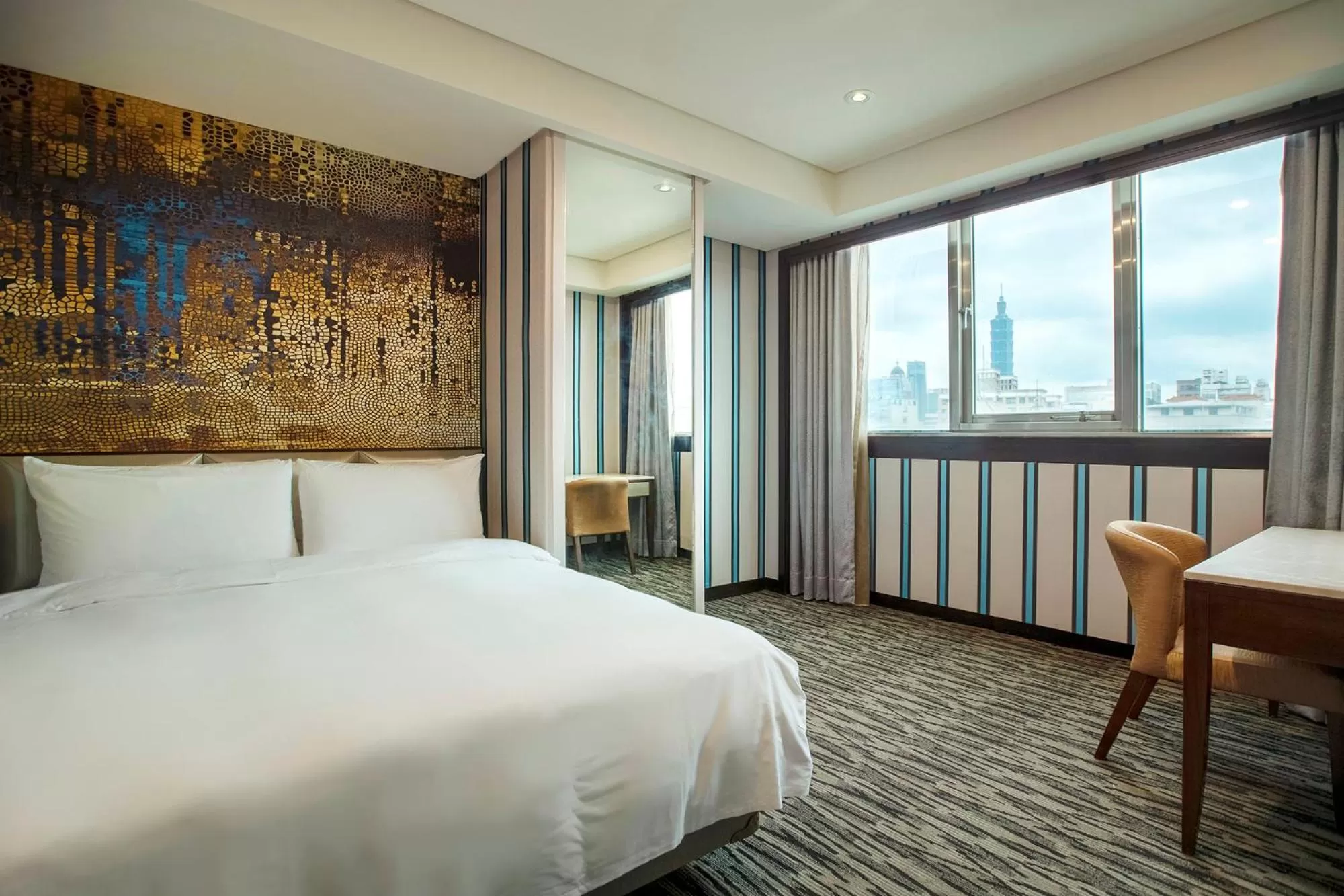 Bed in Hej Taipei Arena Hotel