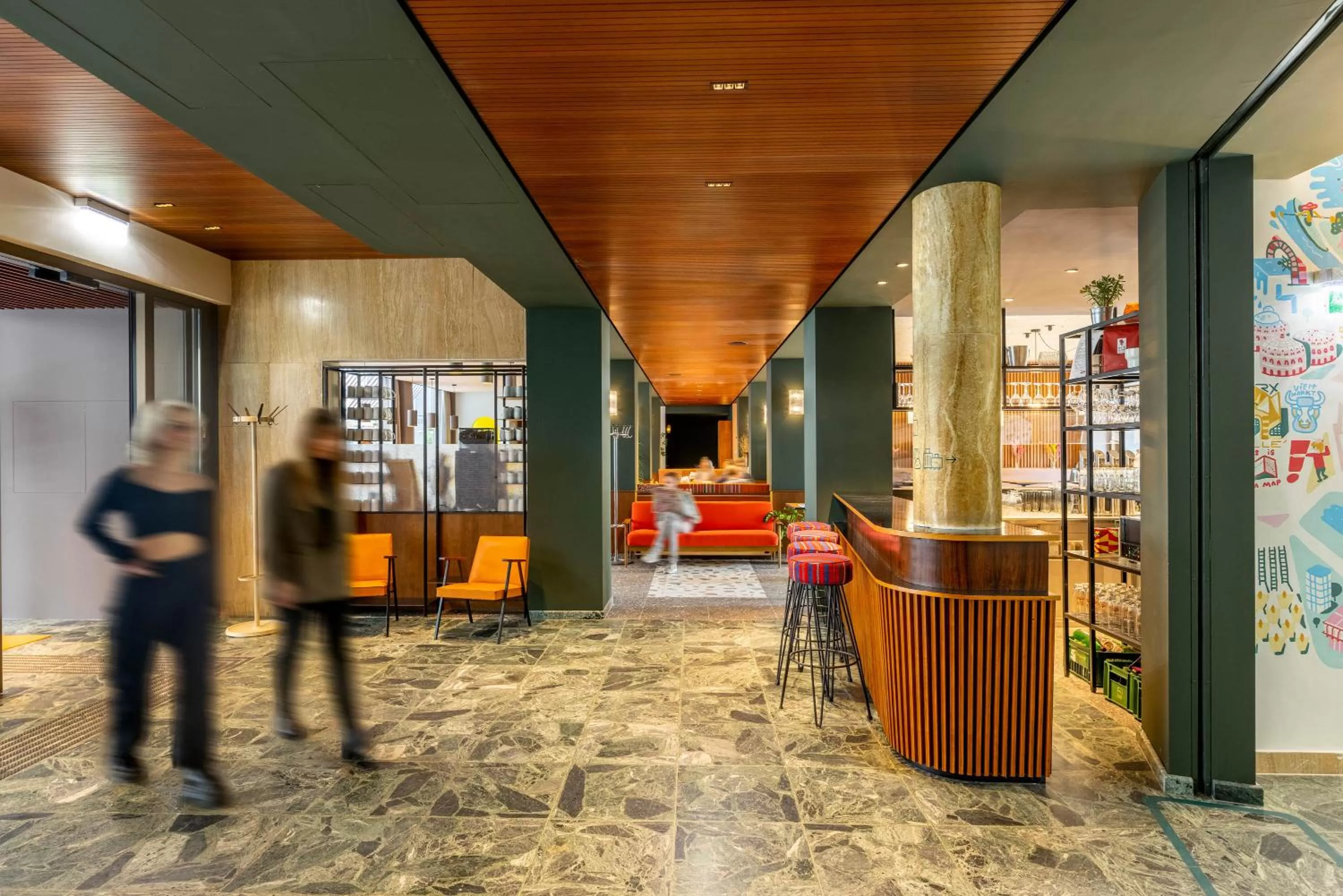 Lobby or reception in magdas HOTEL Vienna City - First Social Business HOTEL in Austria