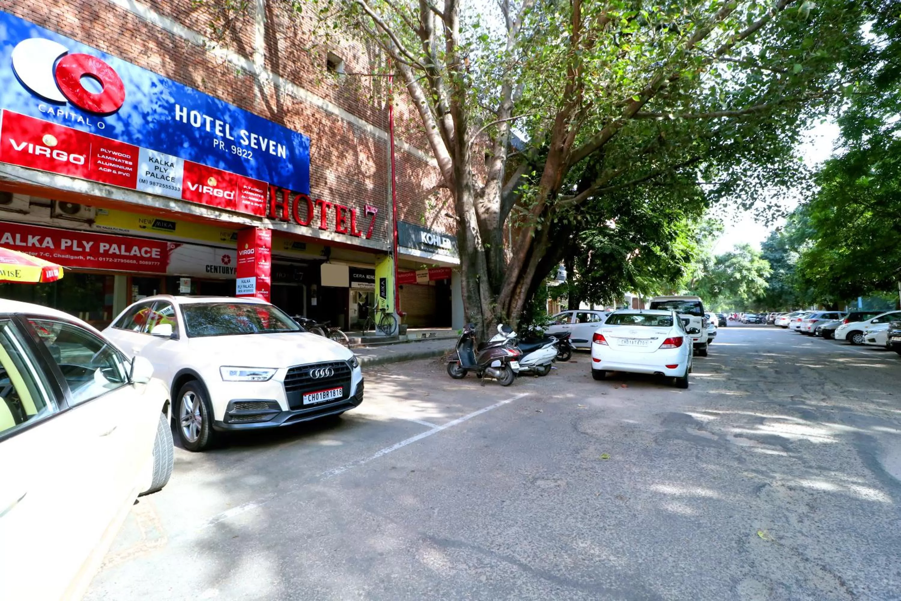 Parking in Hotel Seven- Center of City Chandigarh