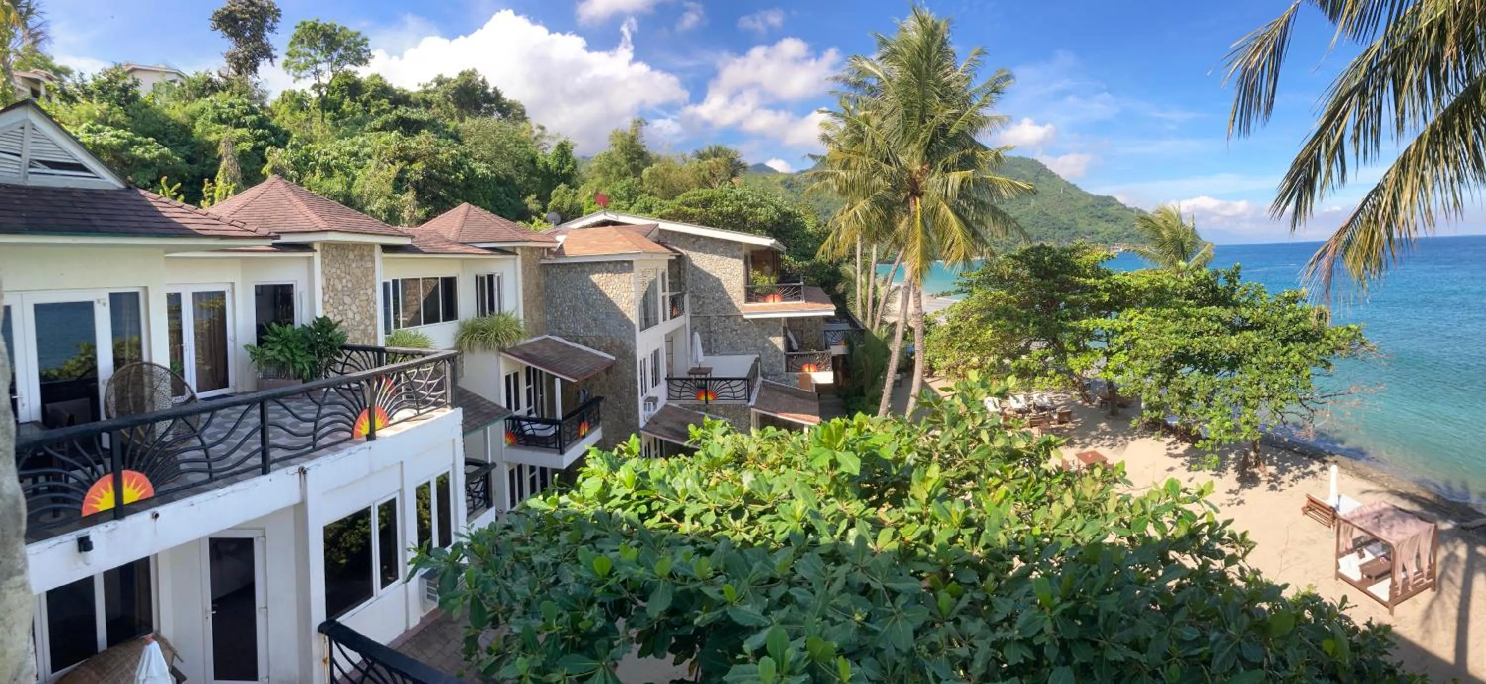 Beach in Sunset At Aninuan Beach Resort