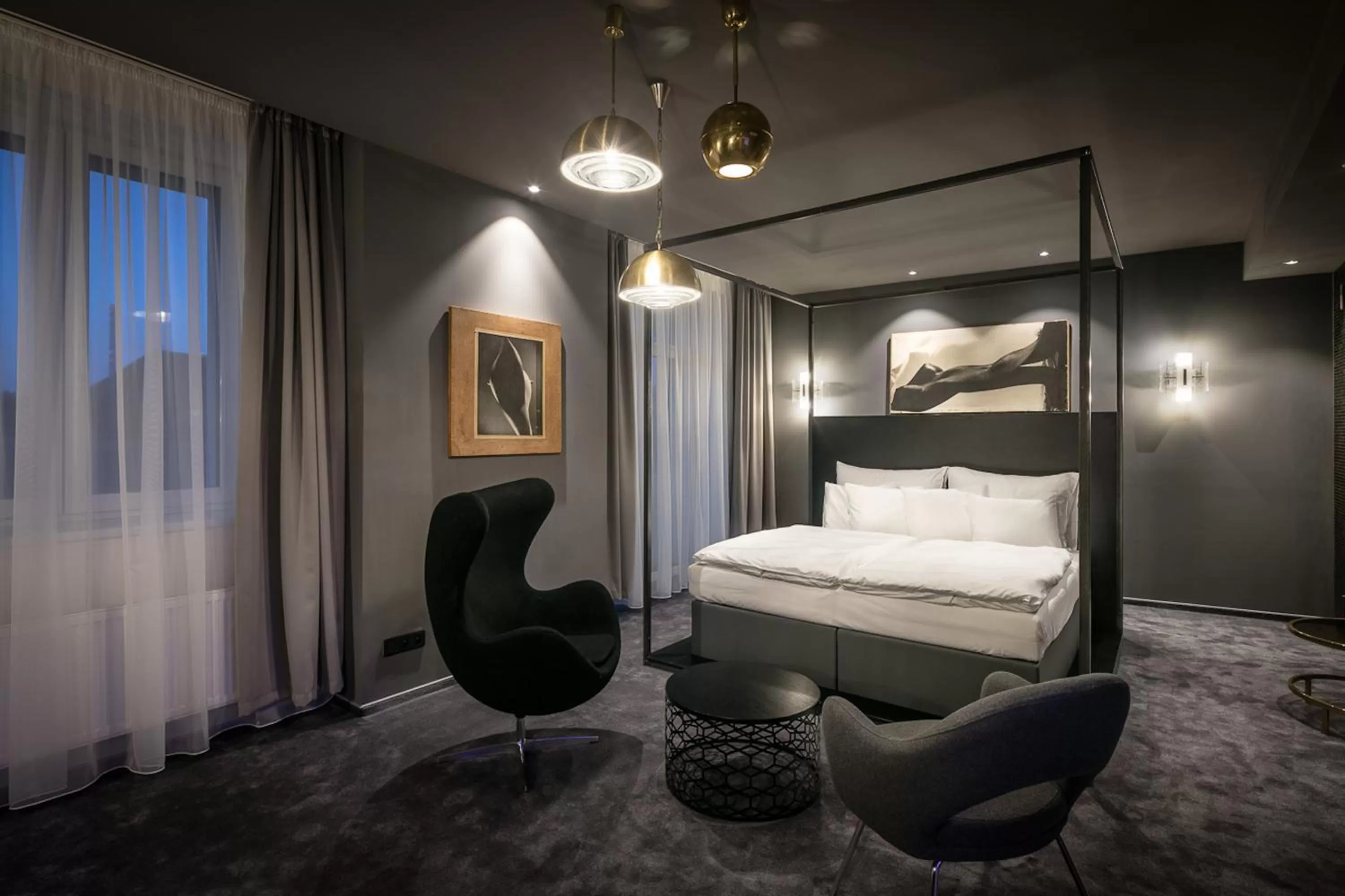 Bed in Pytloun Grand Hotel Imperial