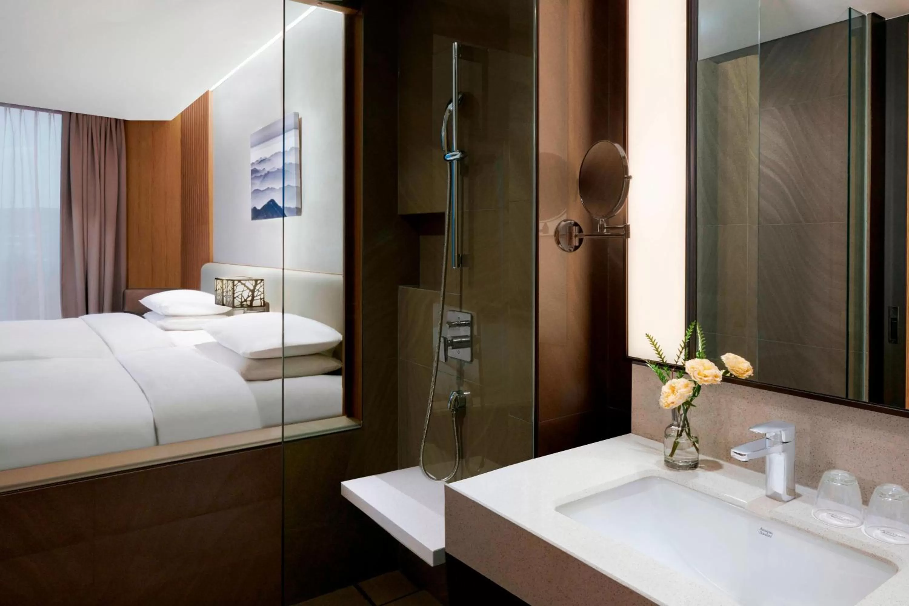 Bathroom, Bed in Courtyard by Marriott Seoul Botanic Park