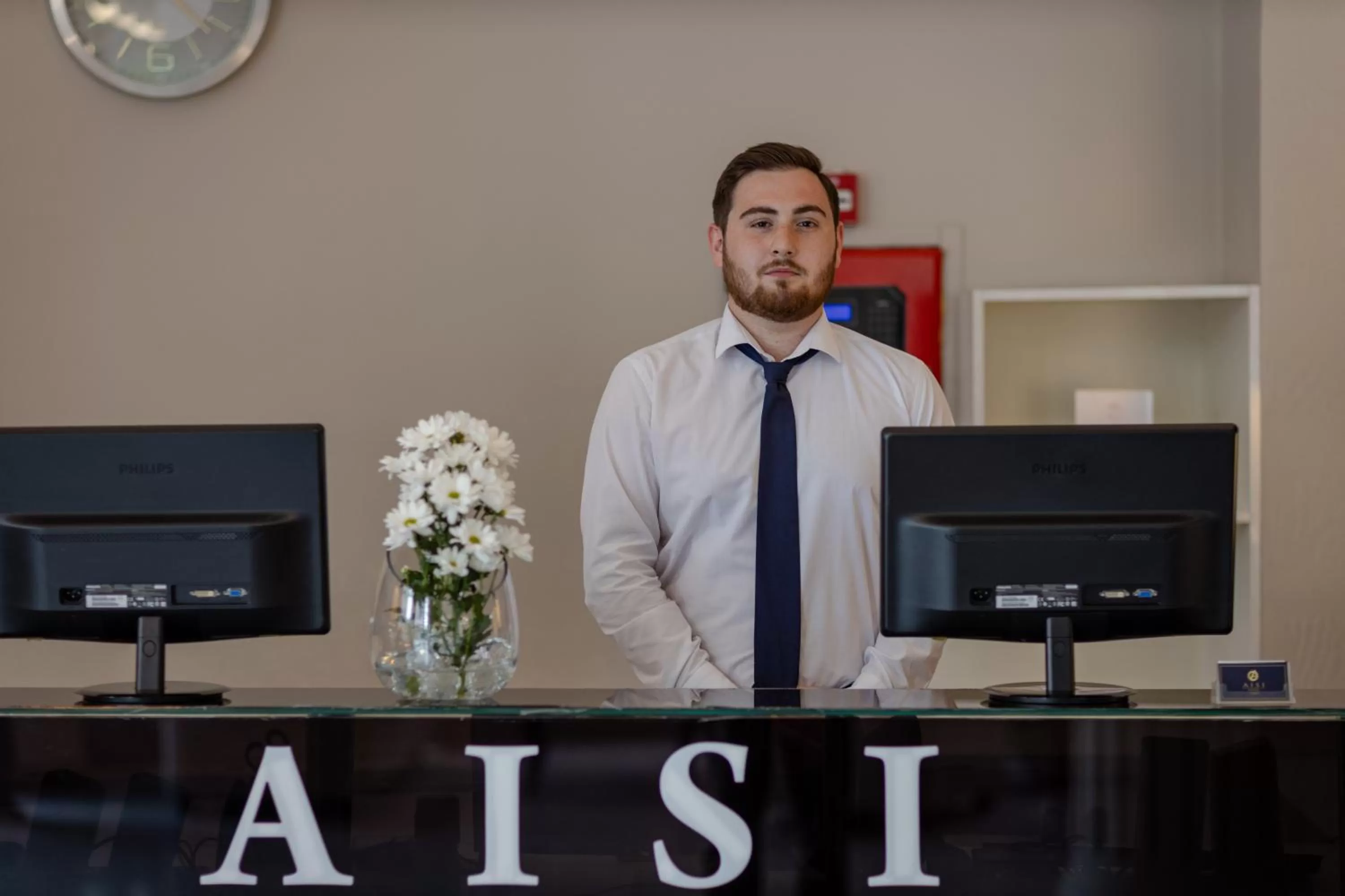 Lobby or reception in Hotel Aisi