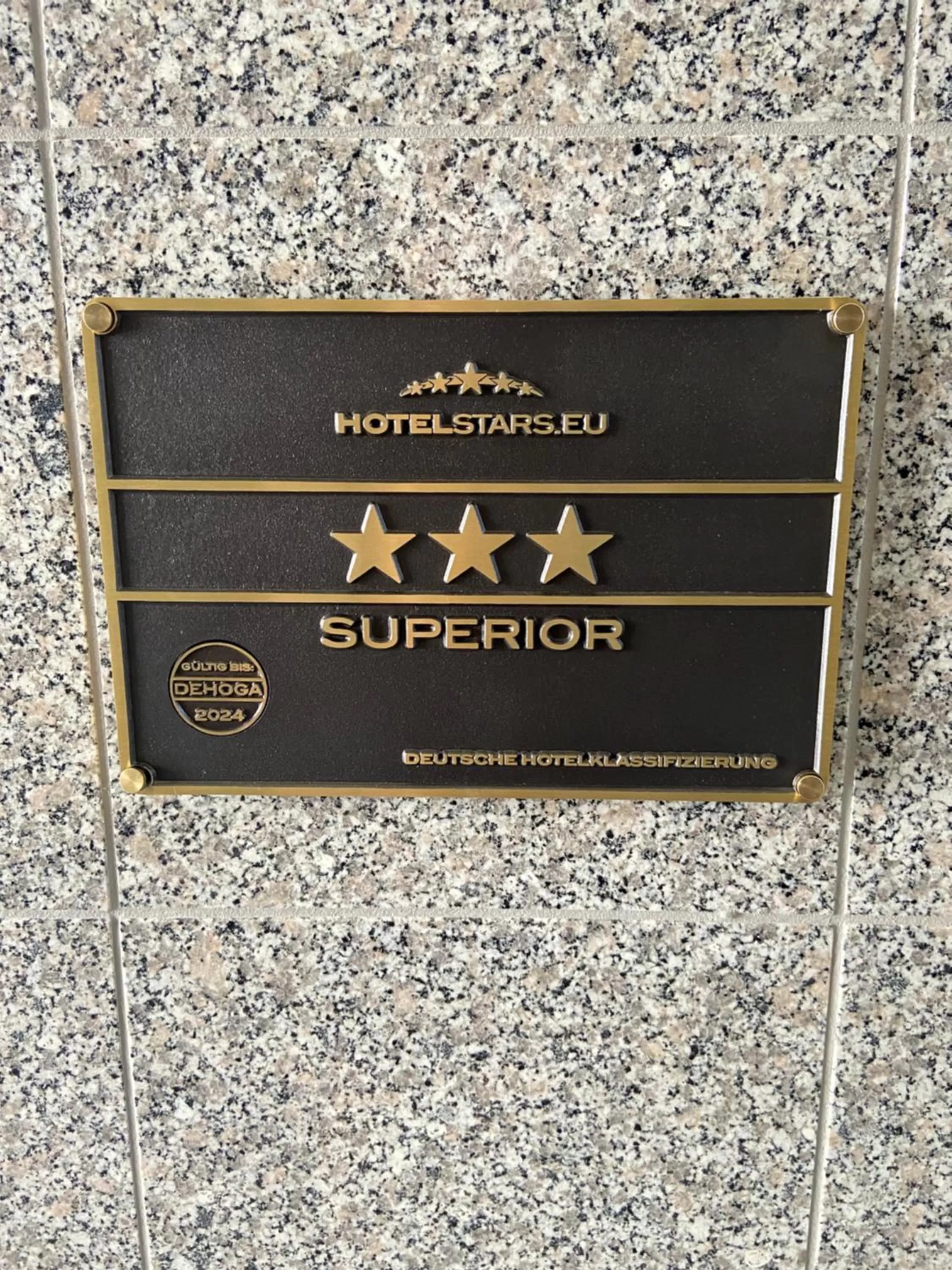 Logo/Certificate/Sign in Hotel Heymann