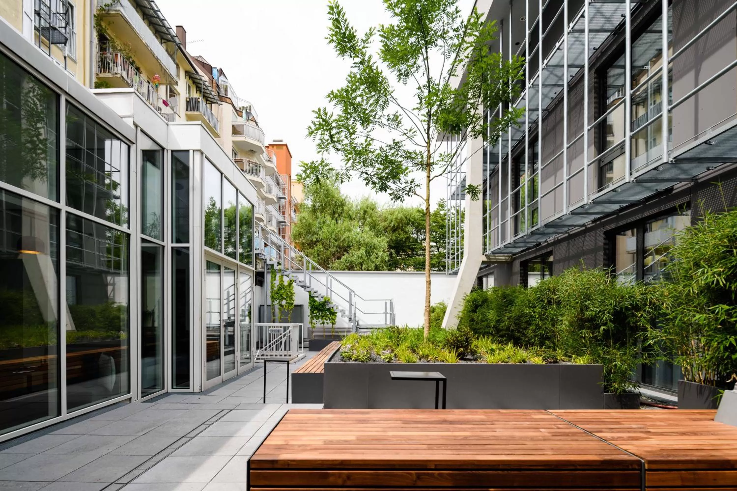 Patio in Mercure München City Schwabing