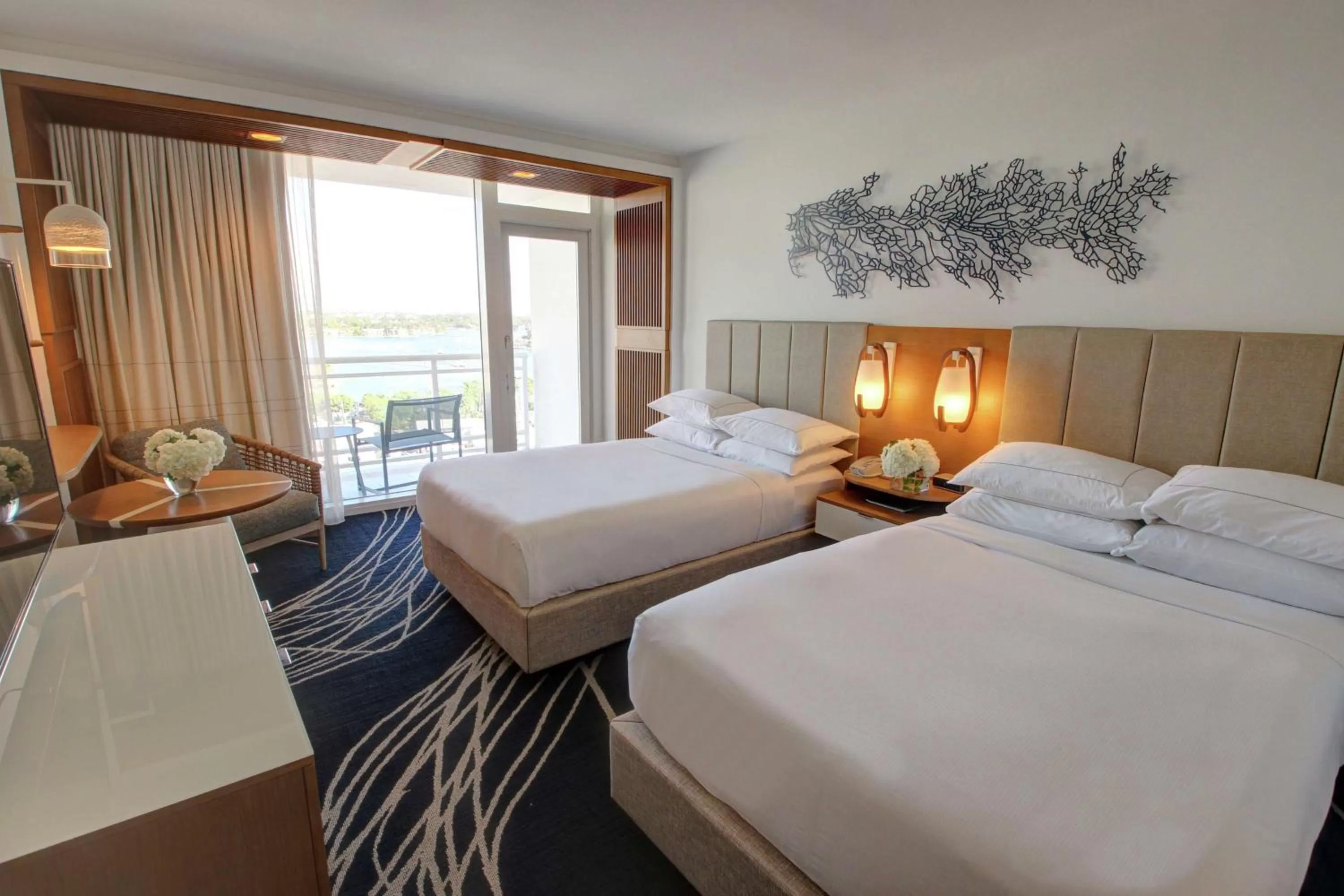 Bed in Hilton Fort Lauderdale Marina