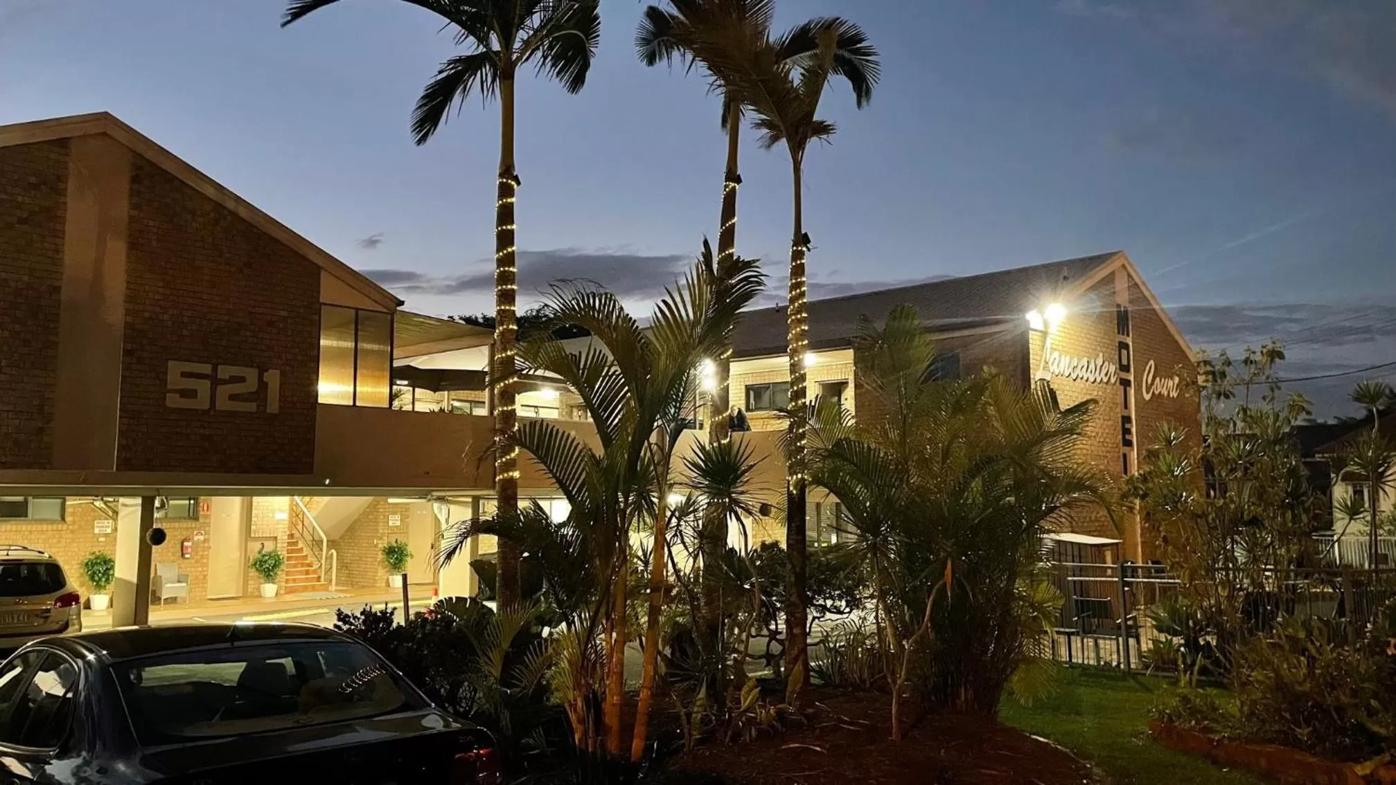 Property building in Lancaster Court Motel