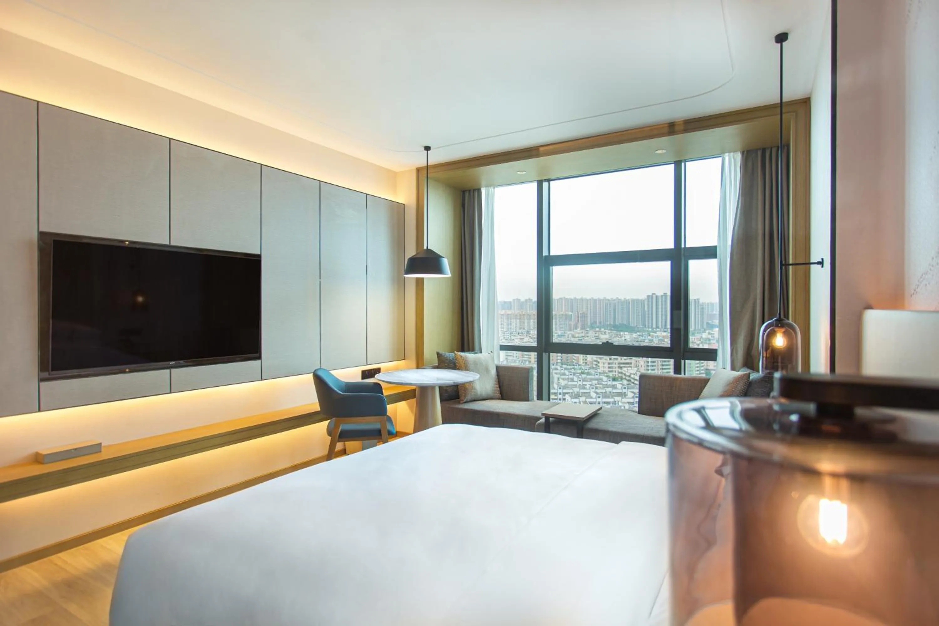 TV and multimedia, Bed in Courtyard by Marriott Foshan Gaoming