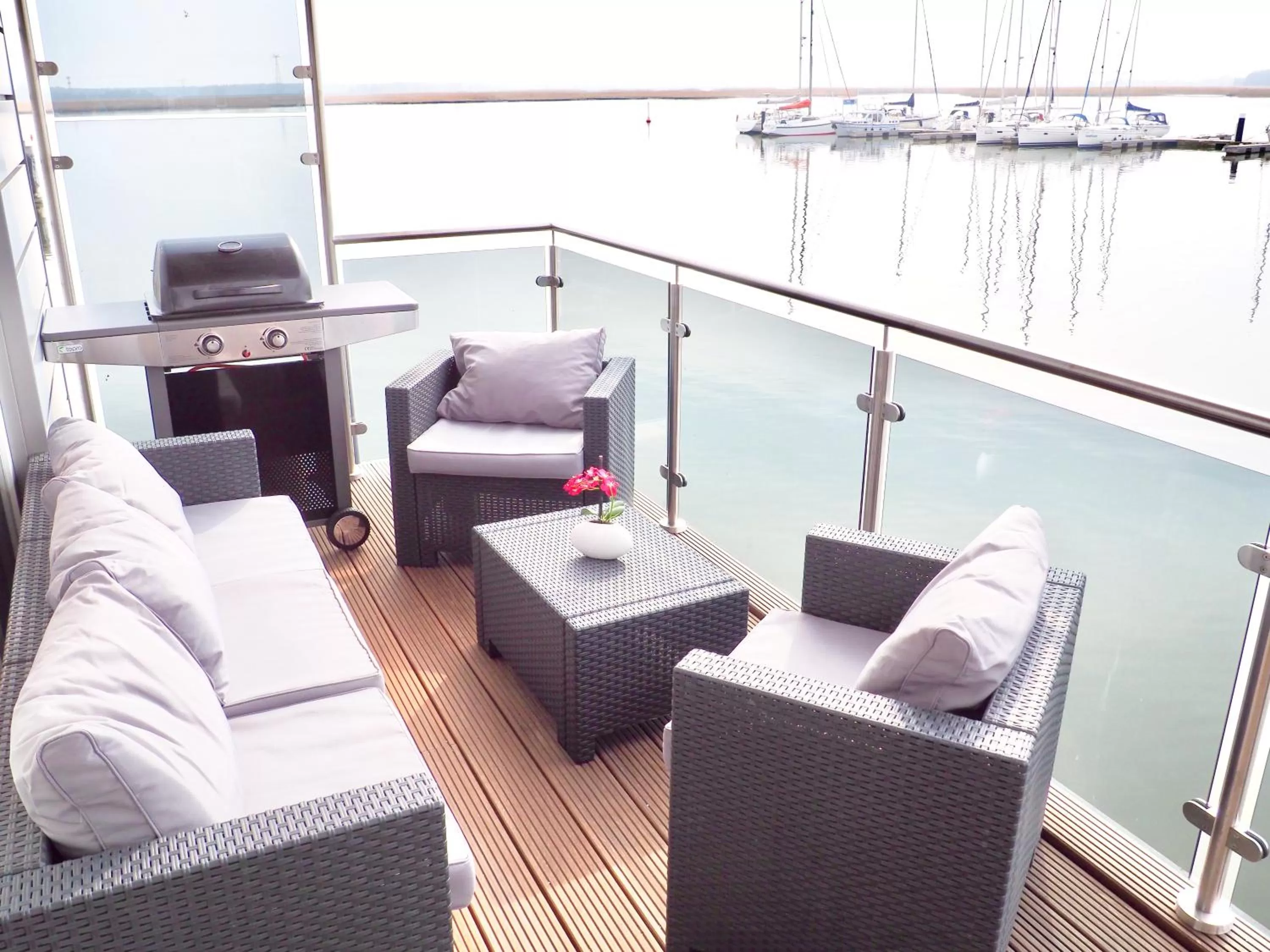 Balcony/Terrace in Schwimmende Häuser im BALTIC SEA RESORT