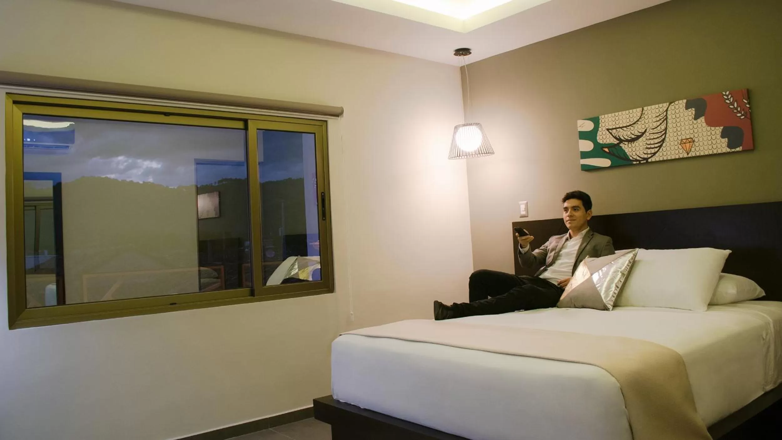 Bed in Remfort Hotel