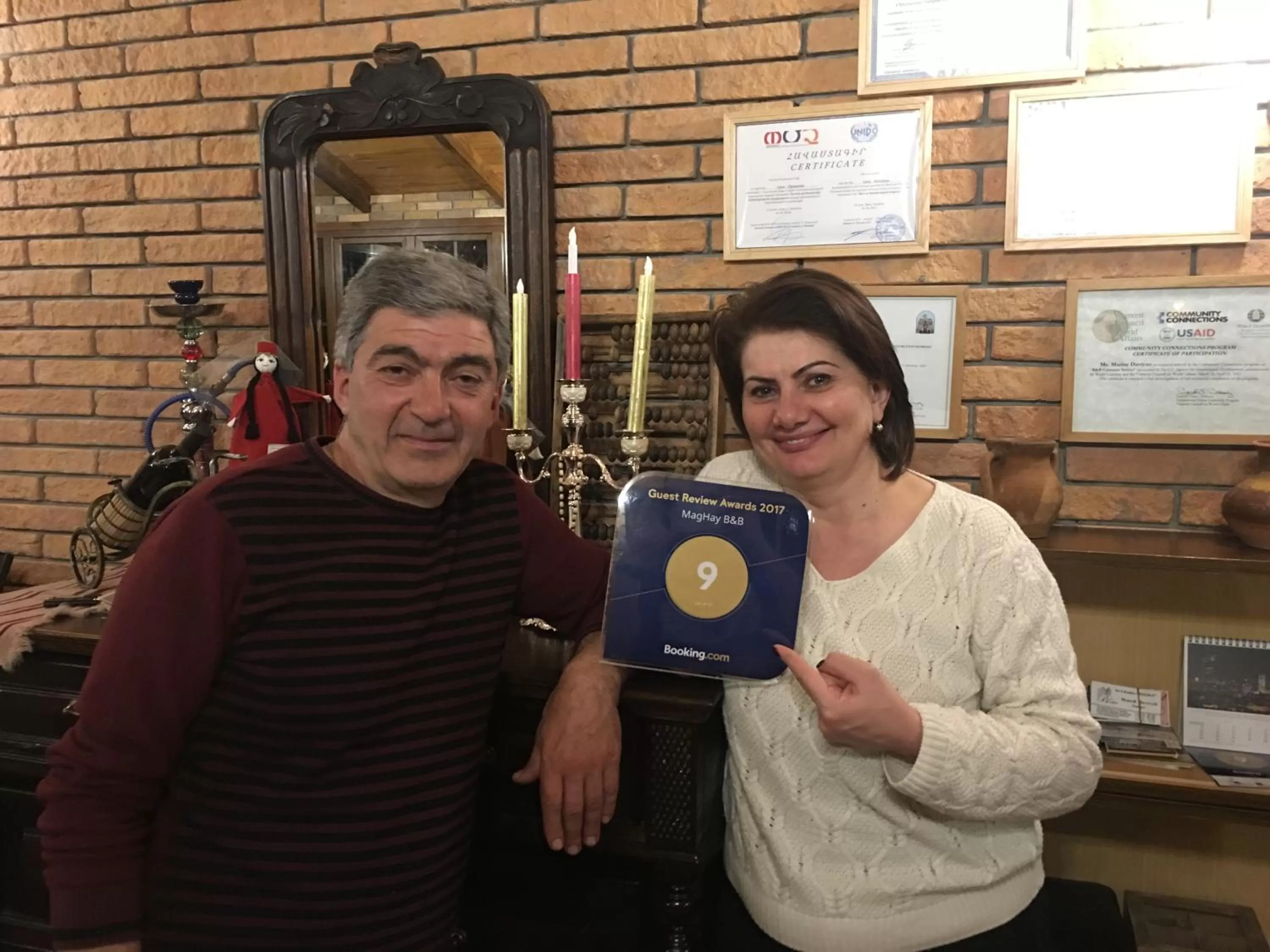 Staff in MagHay B&B Hotel in Vanadzor