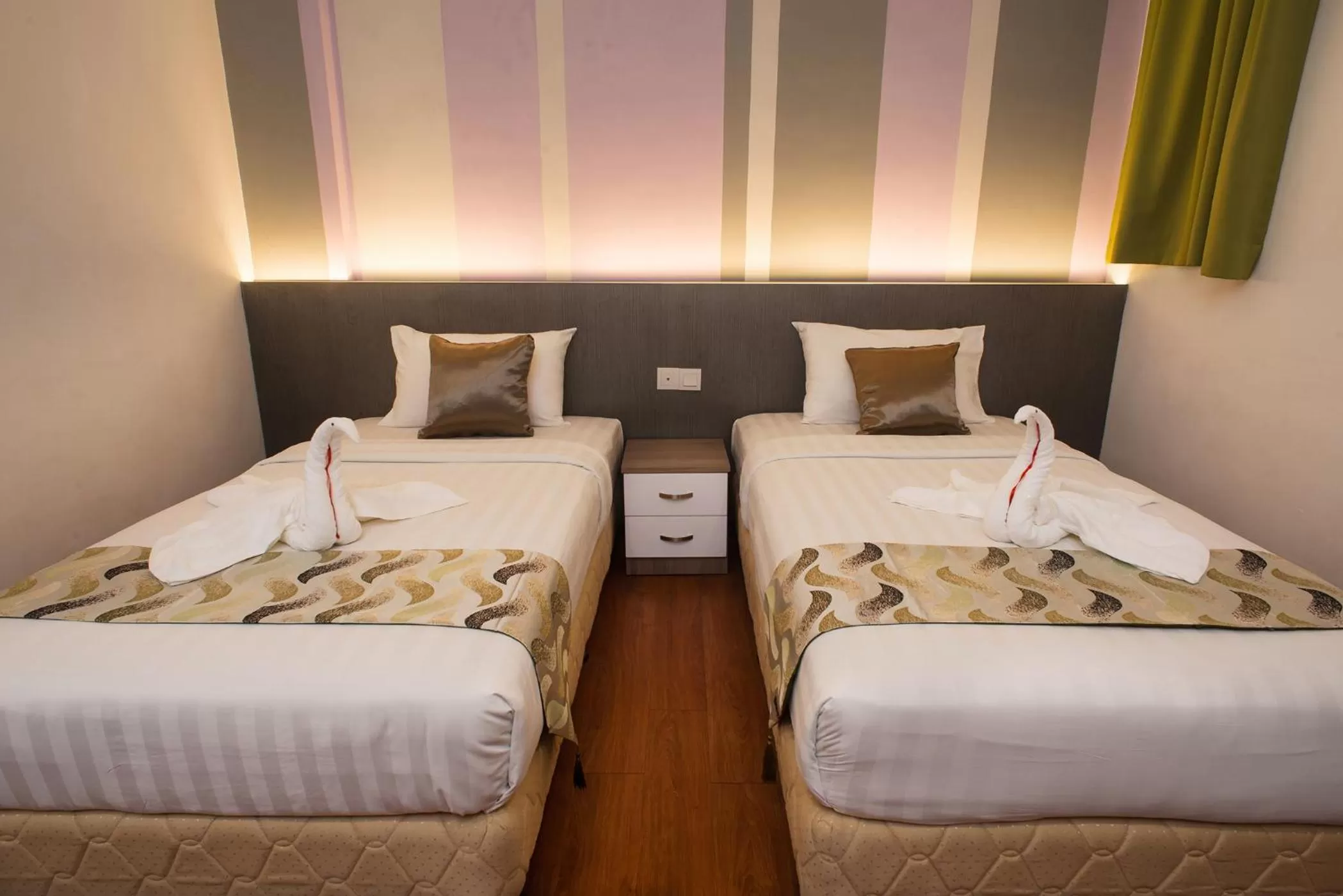 Bed in HelicoNia Hotel