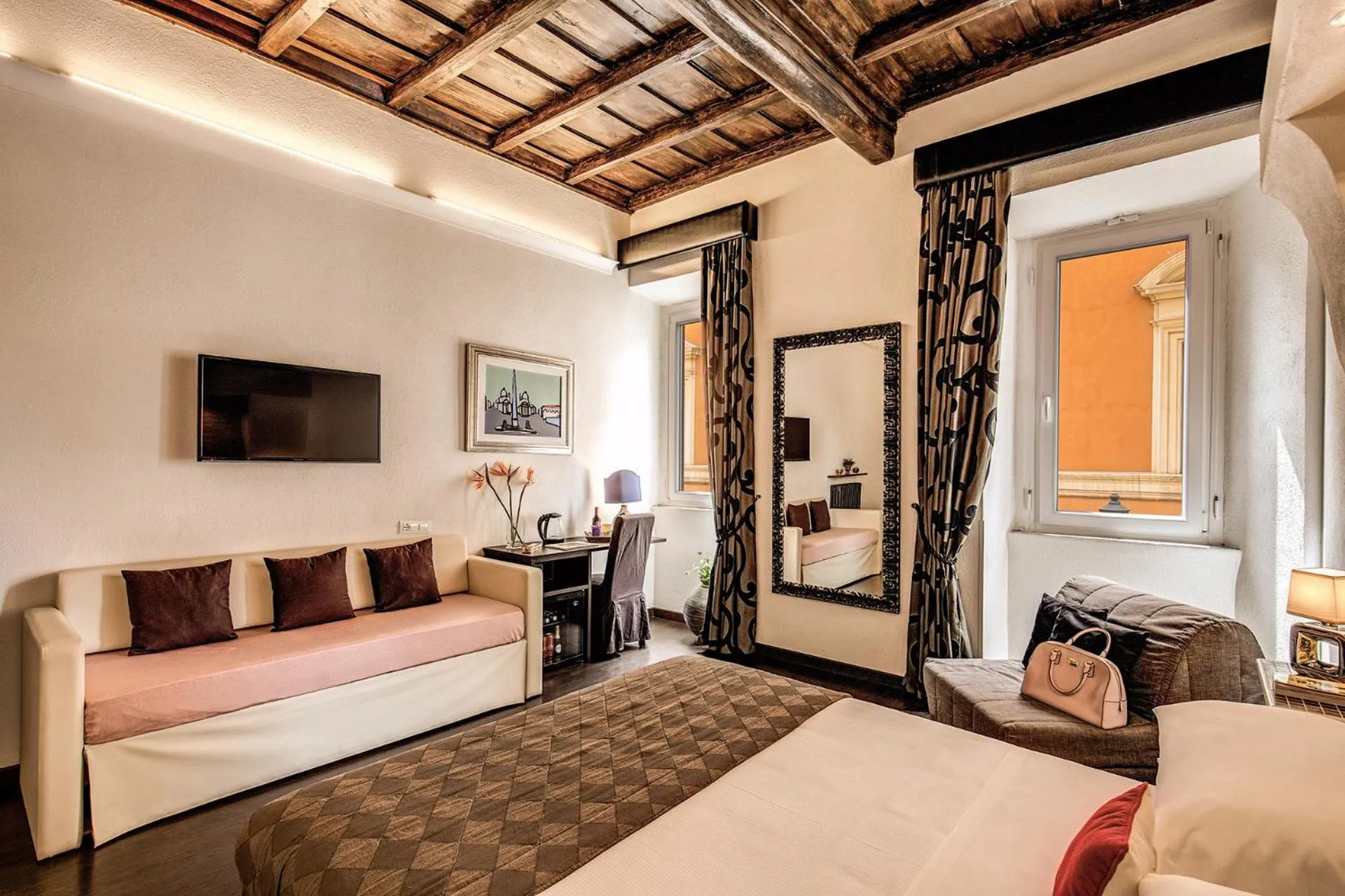 Bed in Piazza di Spagna Comfort Rooms