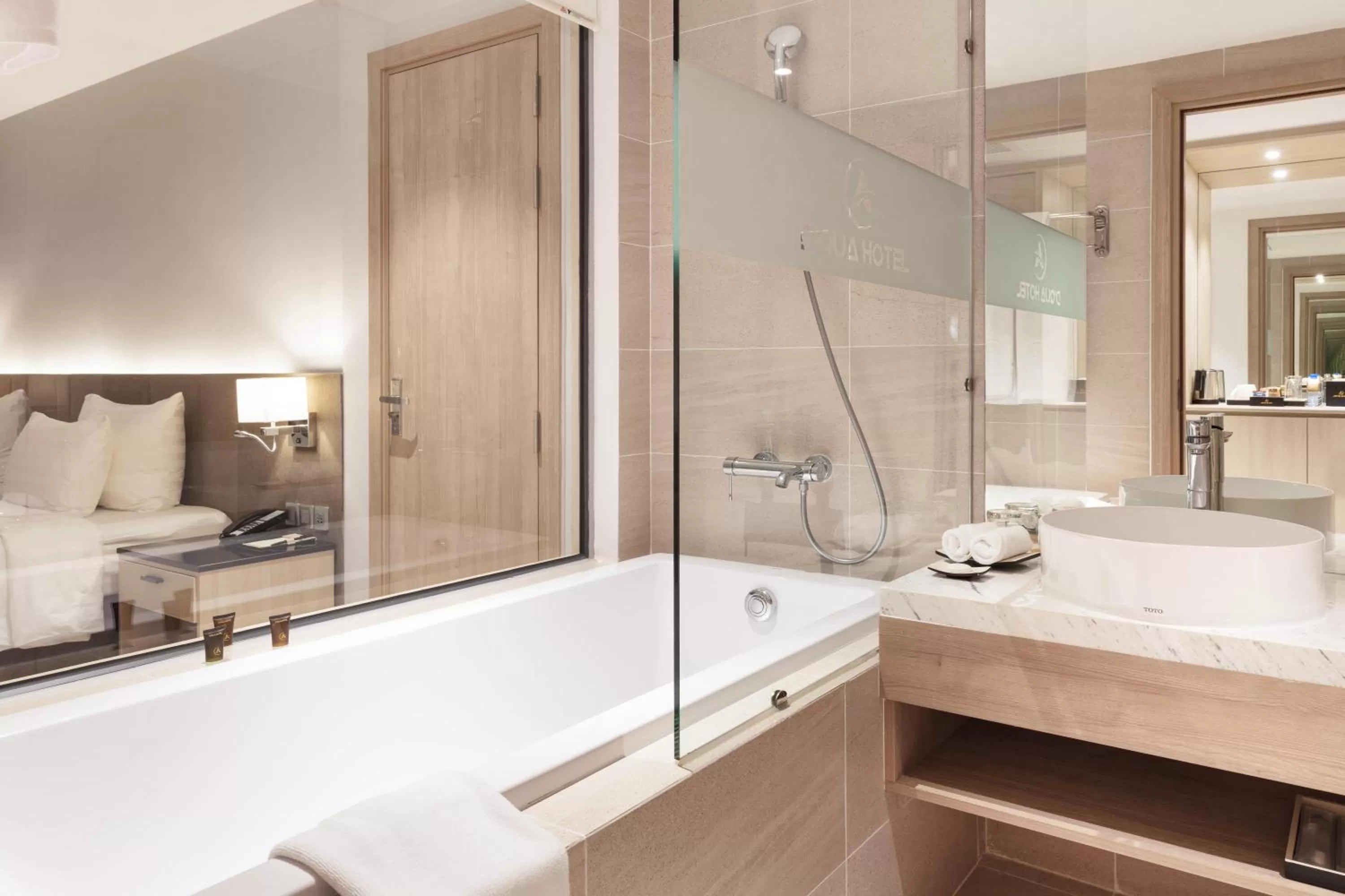 Bathroom in DQua Hotel