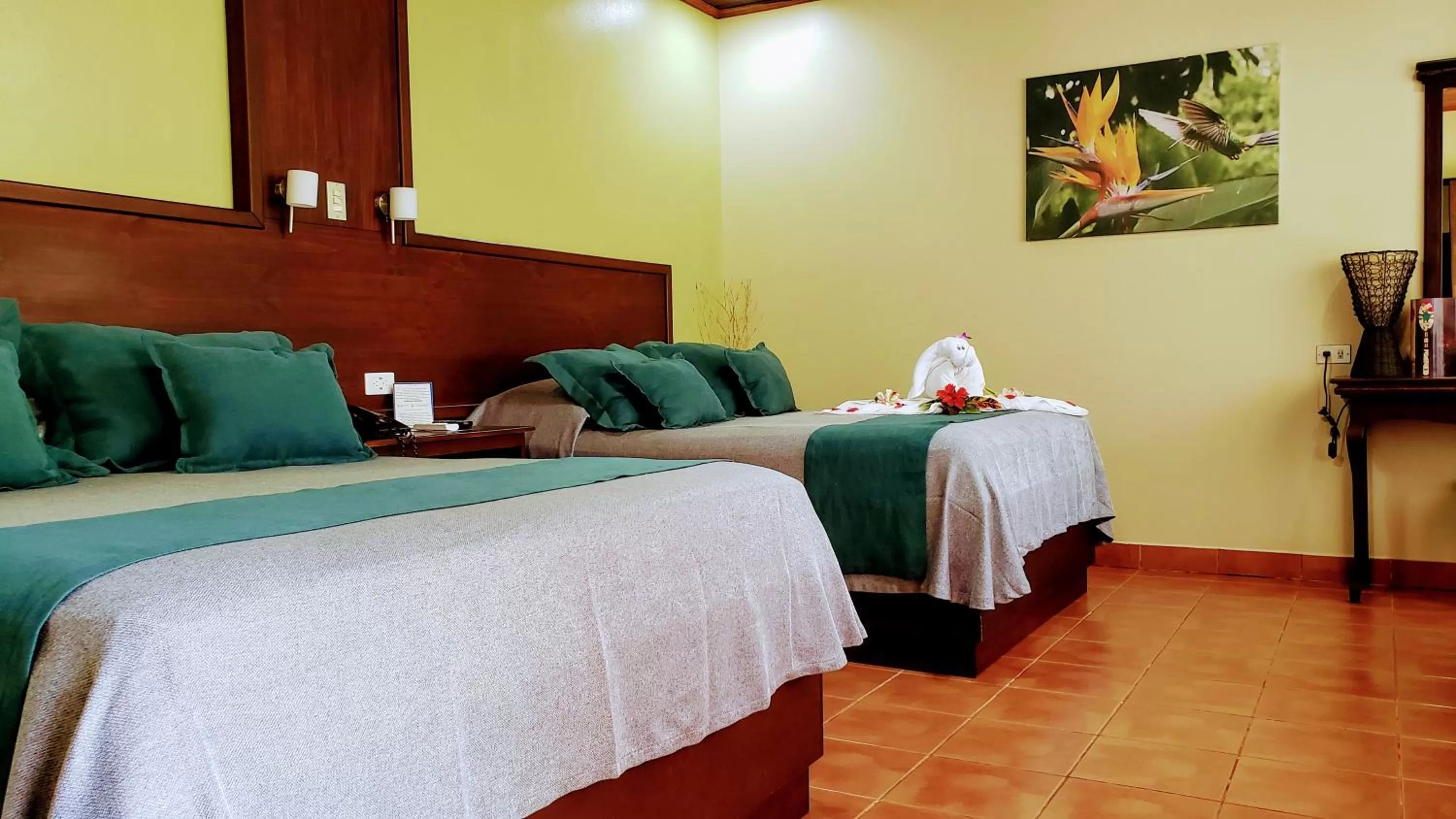 Bed in Volcano Lodge, Hotel & Thermal Experience