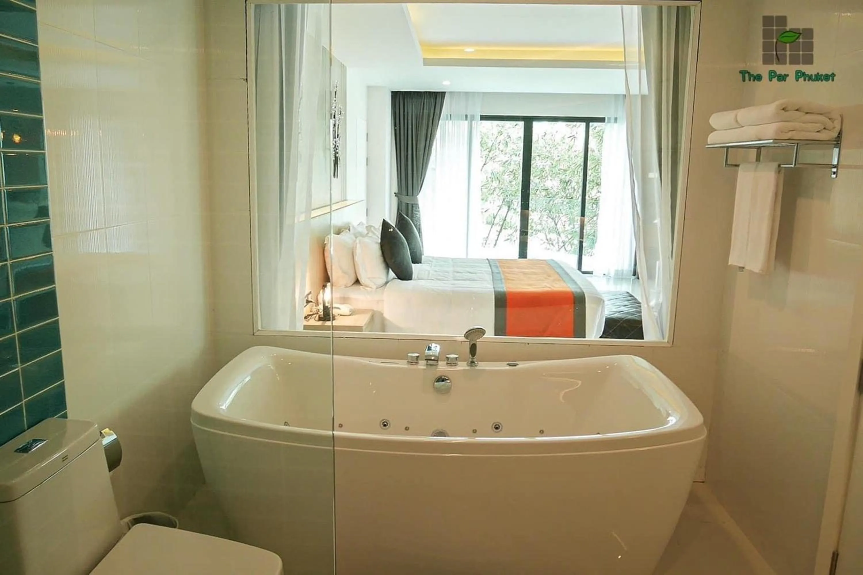 Bathroom in The Par Phuket SHA Plus