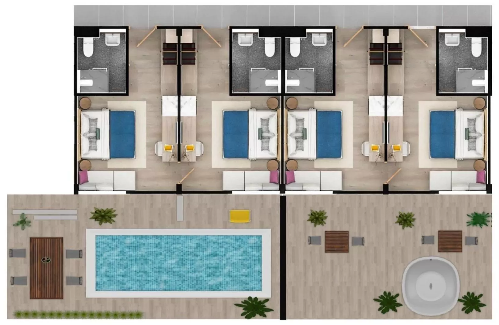 Photo of the whole room in SHAN Villas Sukhumvit