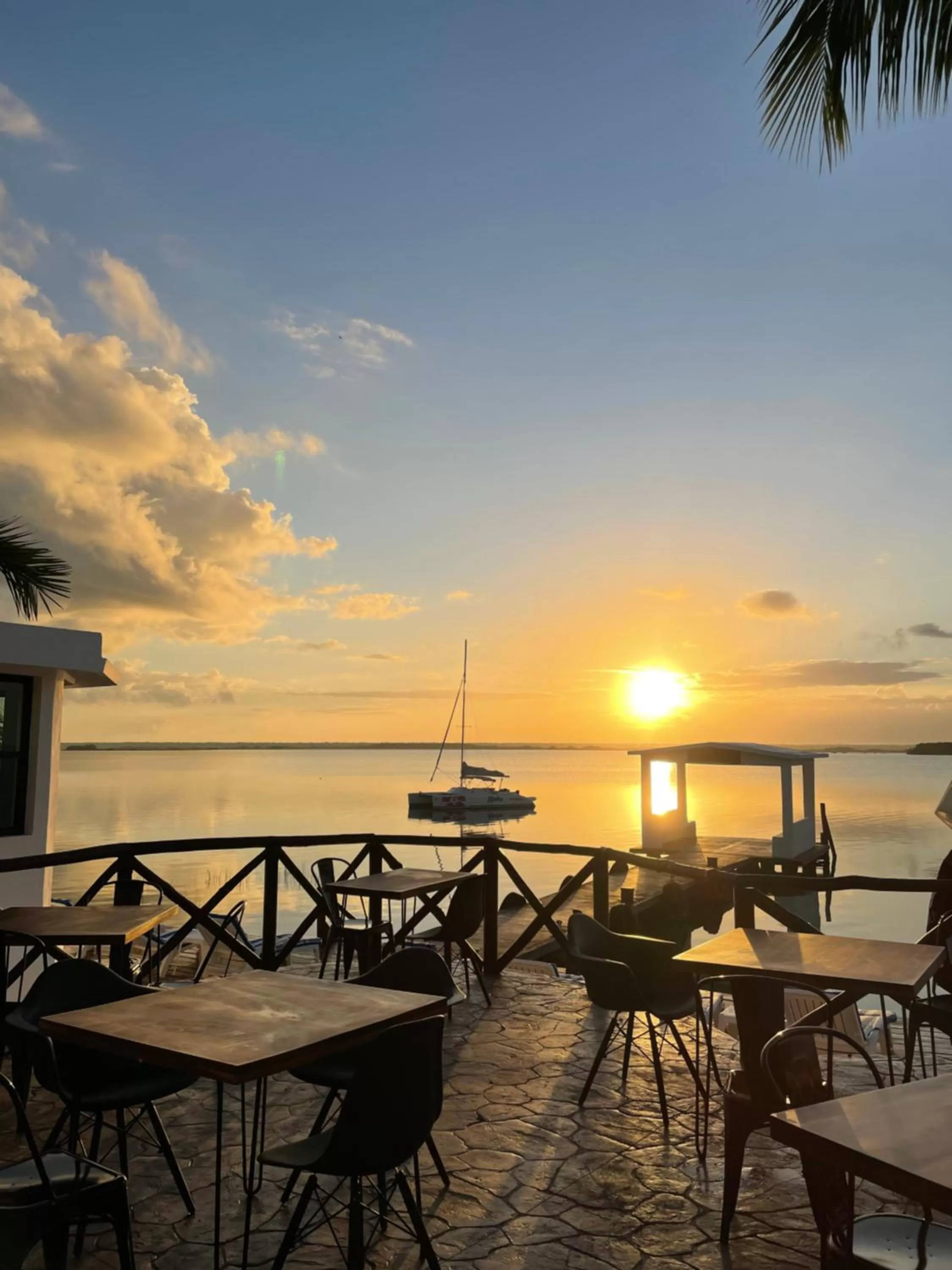 Sunrise in Hotel Aldea 19 Bacalar
