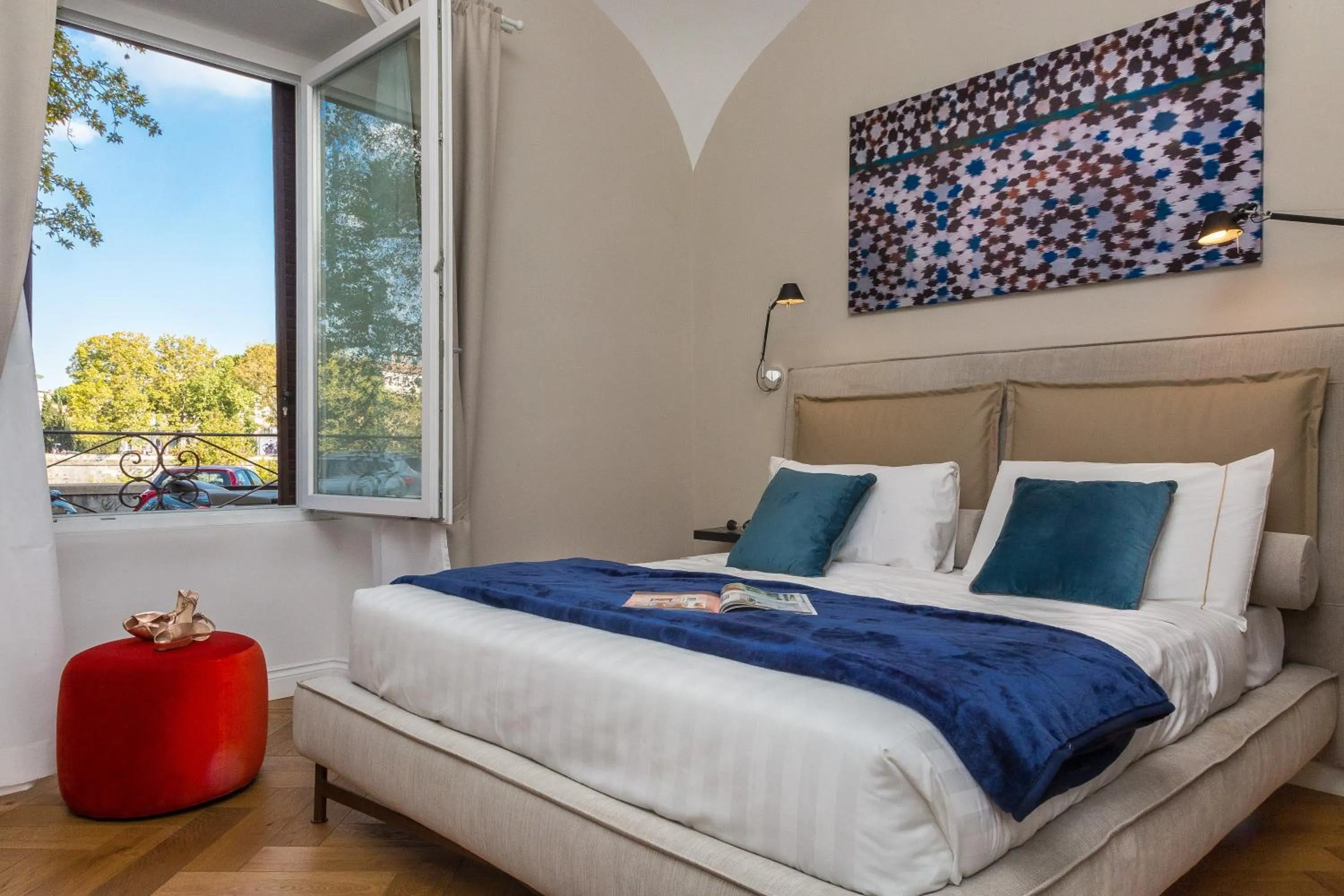 Bed in Palazzo Baj in Trastevere