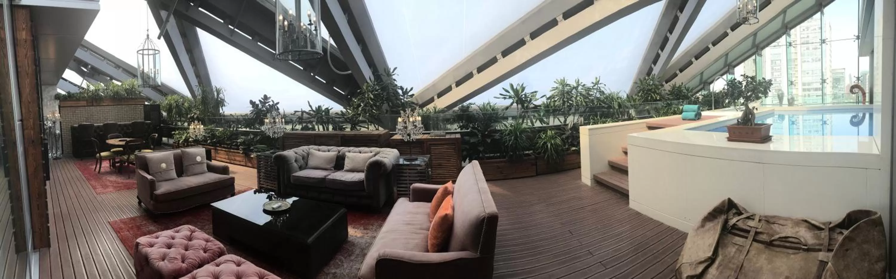 Balcony/Terrace in Hotel Éclat Beijing