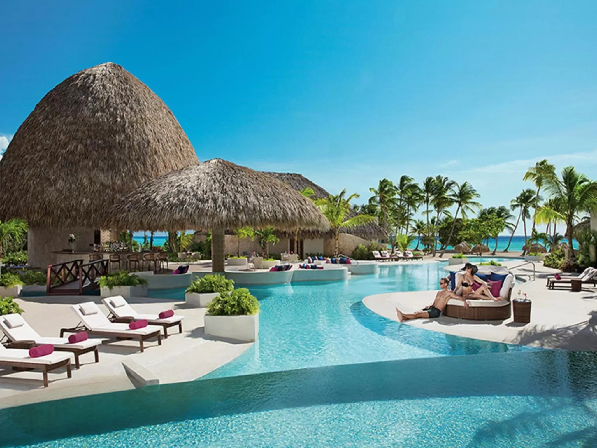 Swimming pool in Secrets Cap Cana Resort & Spa - Adults Only - All Inclusive