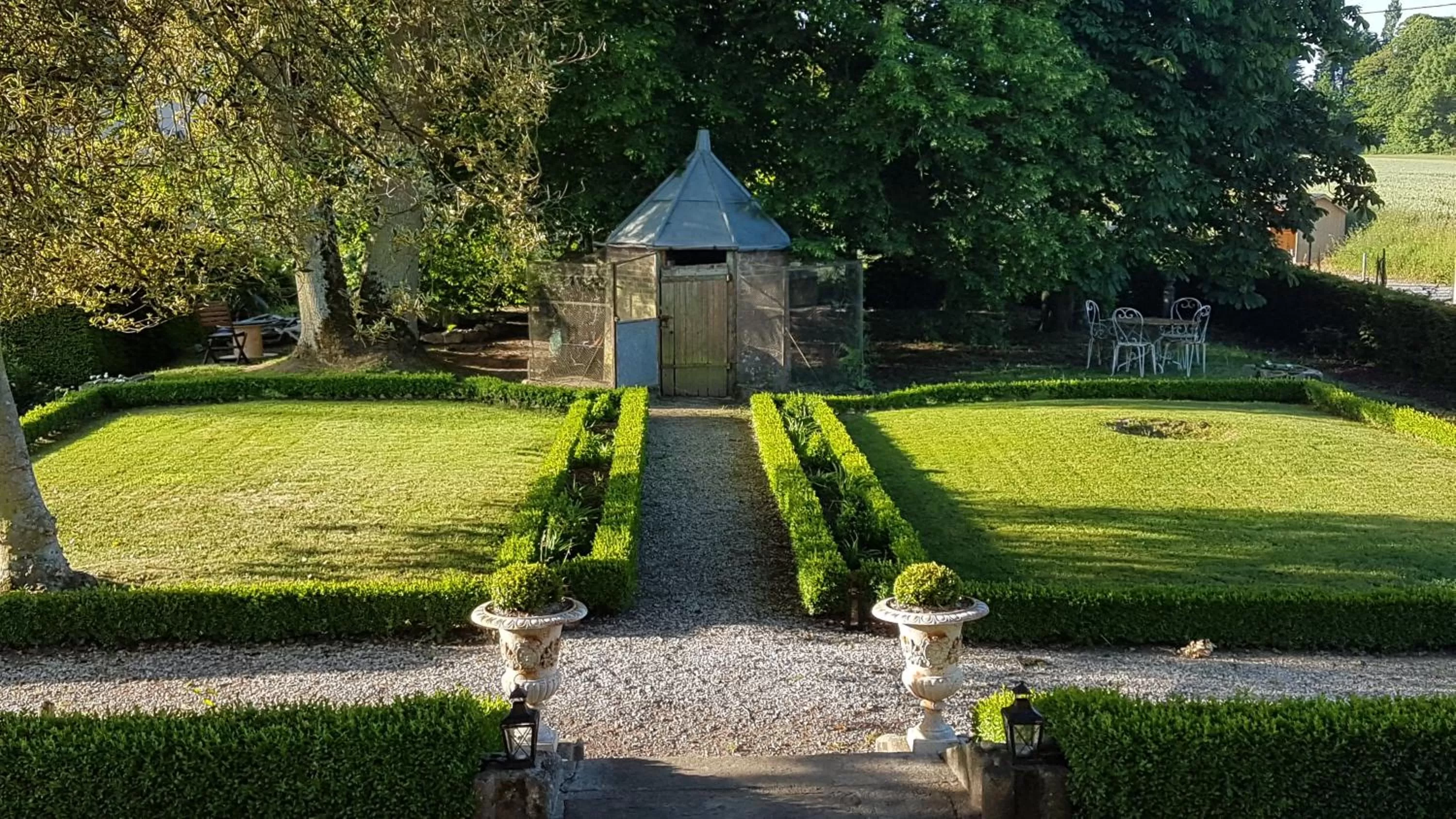 Garden in Le Manoir de la Bigotière