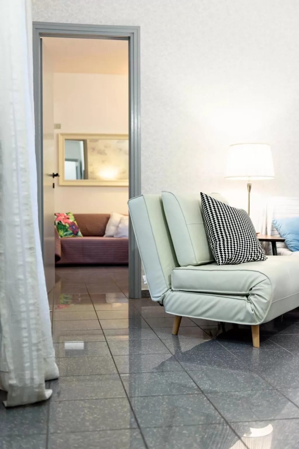 Living room, Bed in Residence Diaz